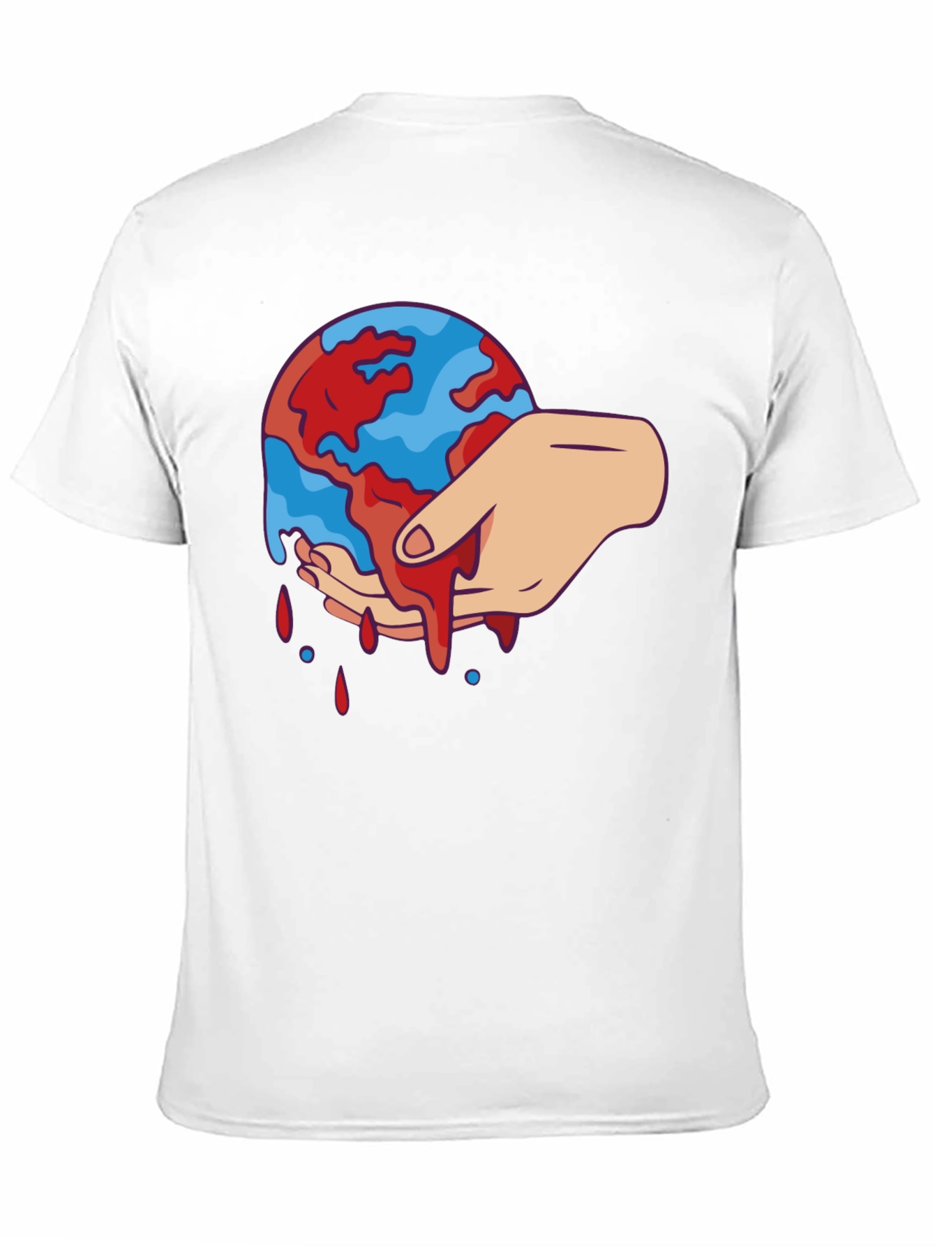 Bleeding Earth Graphic Tee - Black