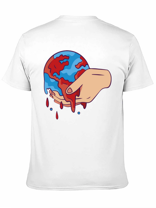 Bleeding Earth Graphic Tee - Black