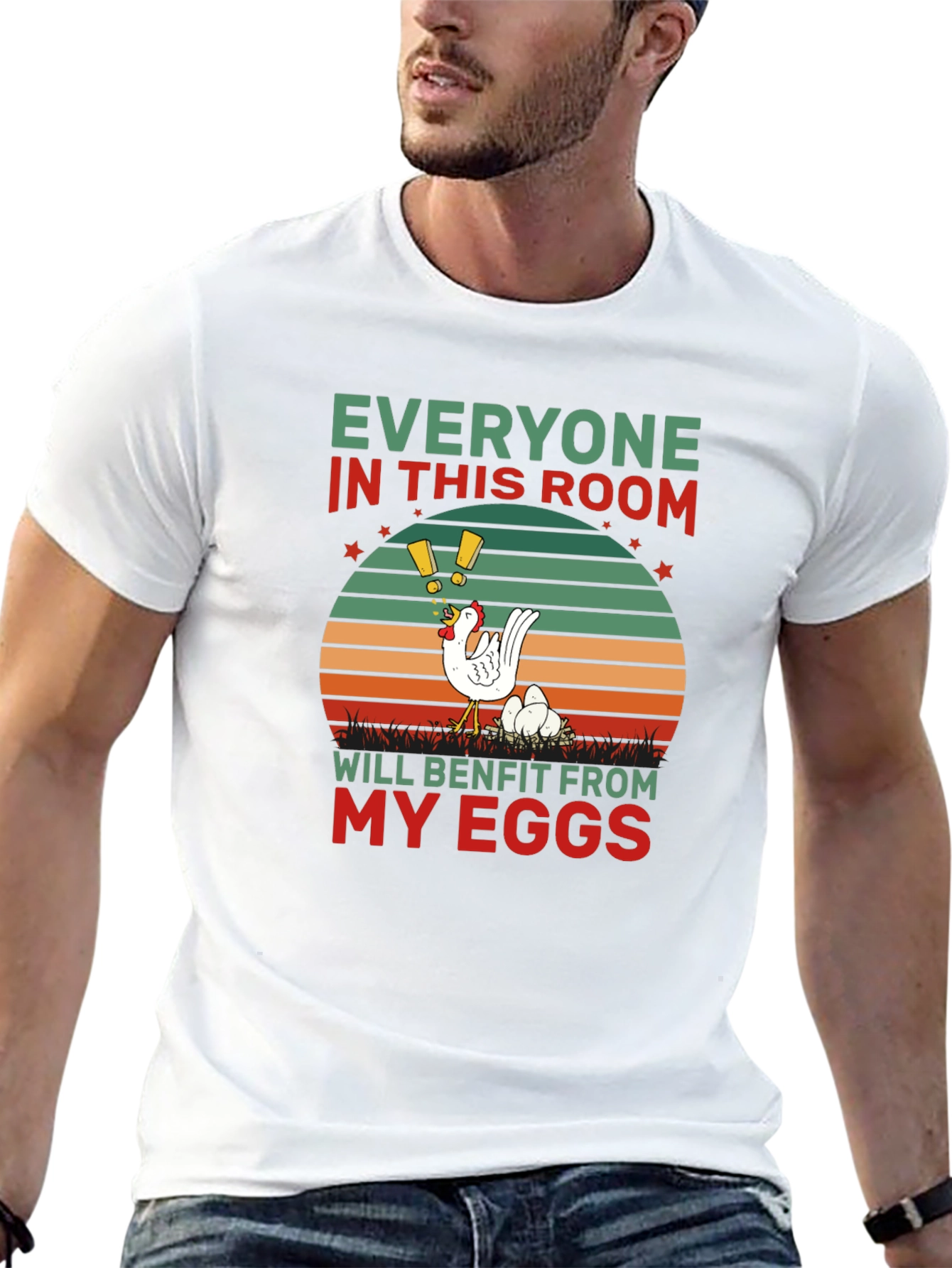 Everyone Benefits Chicken T-Shirt