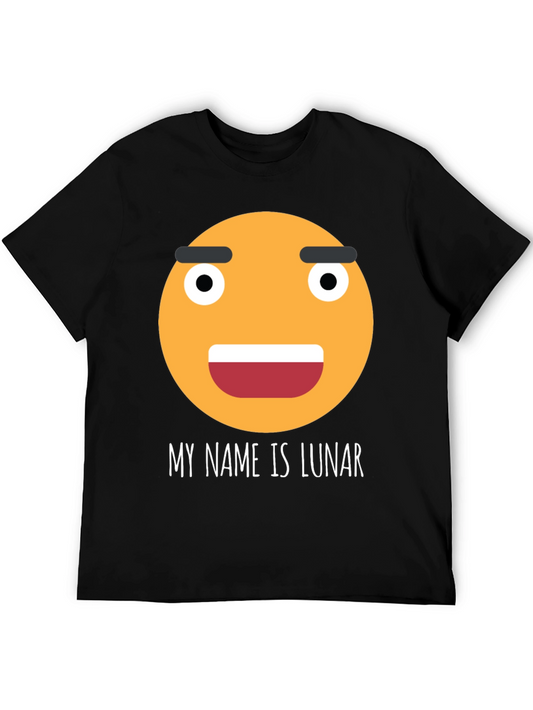 Funny Emoji T-Shirt - My Name is Lunar