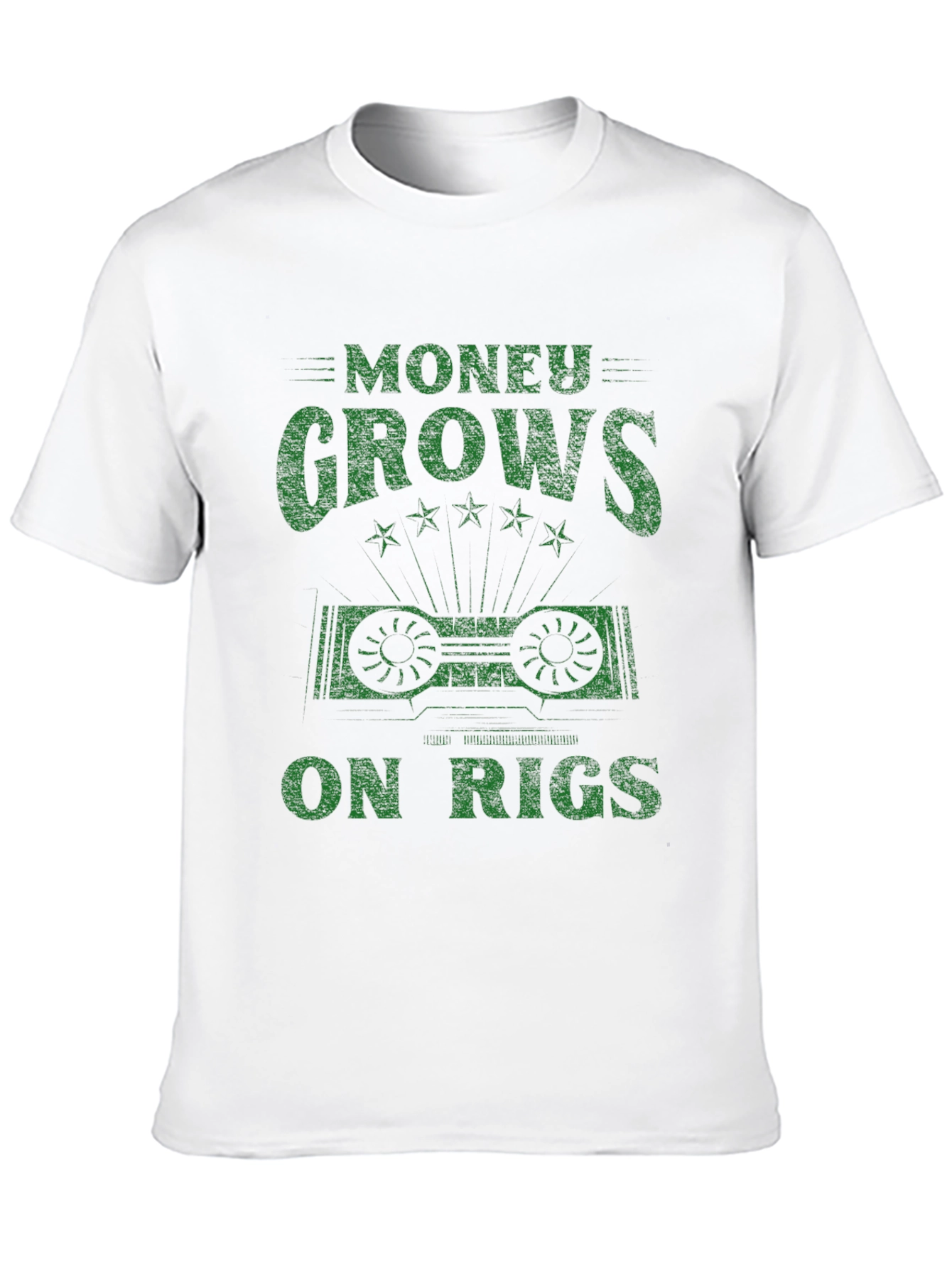 Money Grows on Rigs Graphic T-Shirt