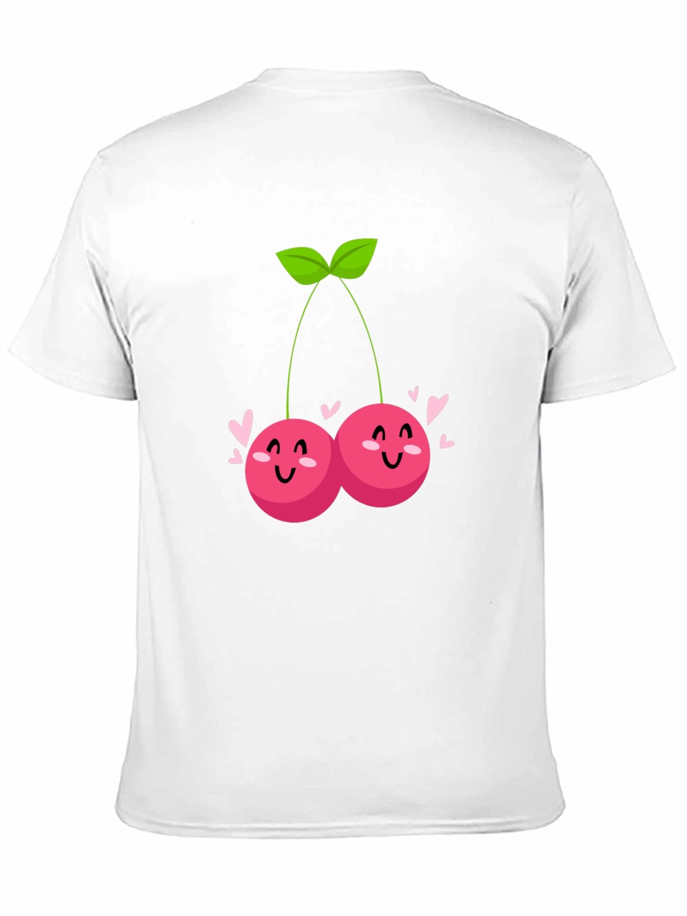 Cute Cherry Graphic Tee - Trendy Black T-Shirt