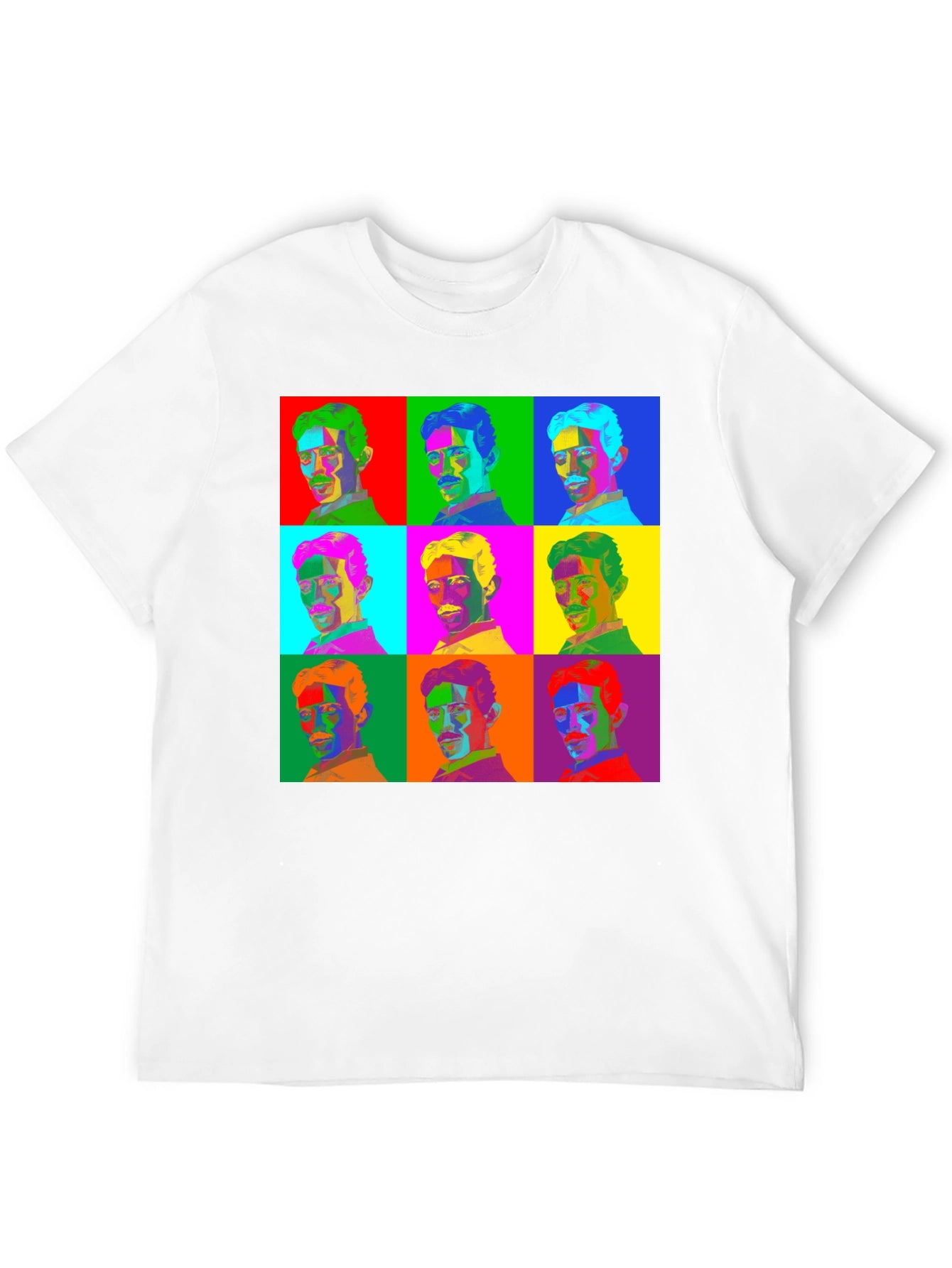 Pop Art Nikola Tesla T-Shirt - Science Geek Tee