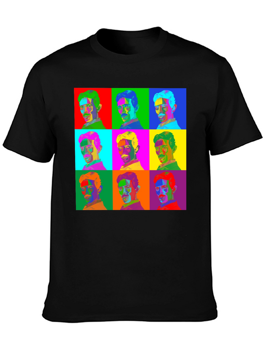 Pop Art Nikola Tesla T-Shirt - Science Geek Tee