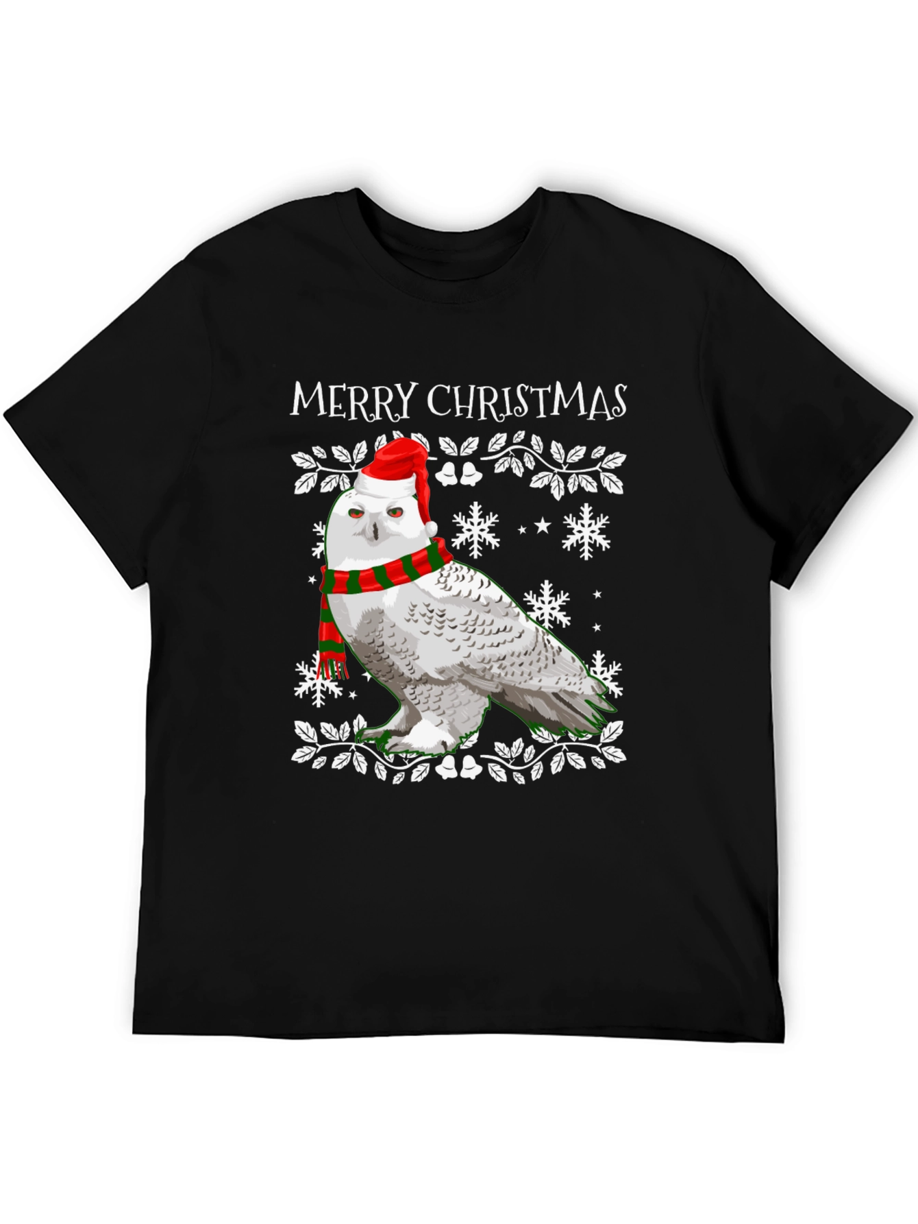 Christmas Owl T-Shirt - Holiday Festive Wear