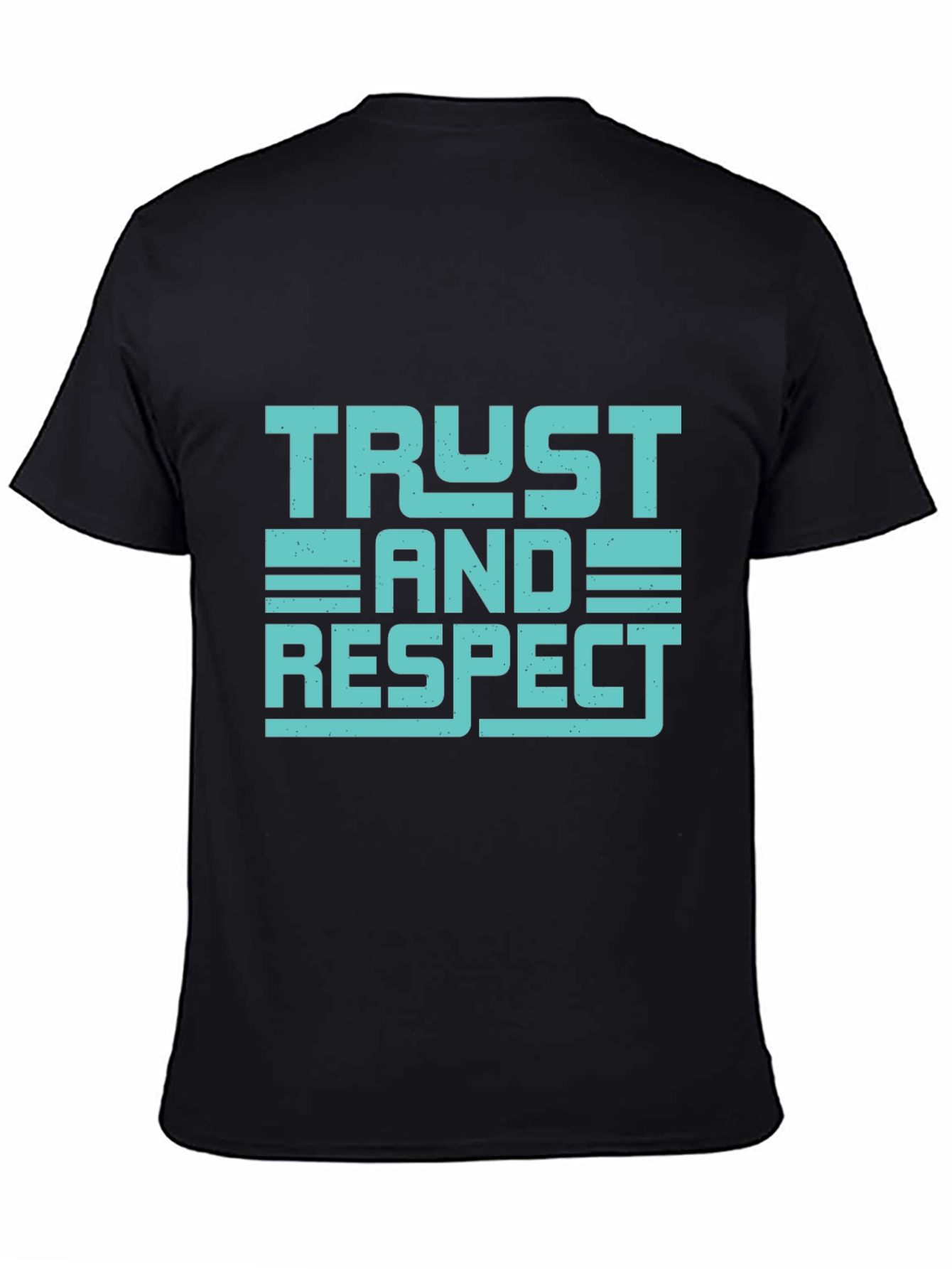 Trust and Respect Graphic Tee - Mens Black T-Shirt