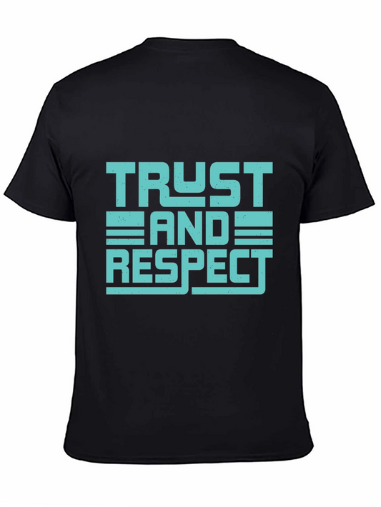Trust and Respect Graphic Tee - Mens Black T-Shirt
