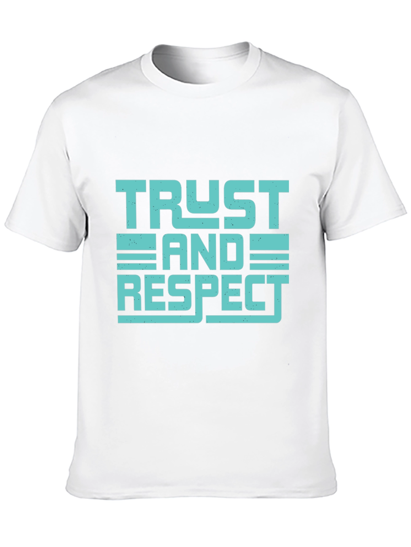 Trust and Respect Graphic Tee - Mens Black T-Shirt