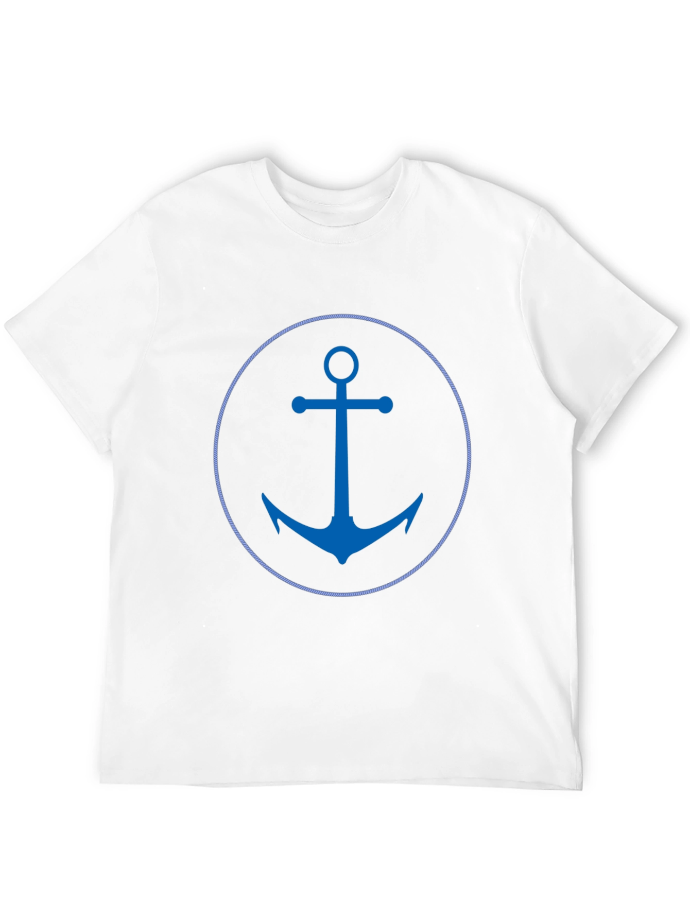 Nautical Anchor Graphic Tee - Black