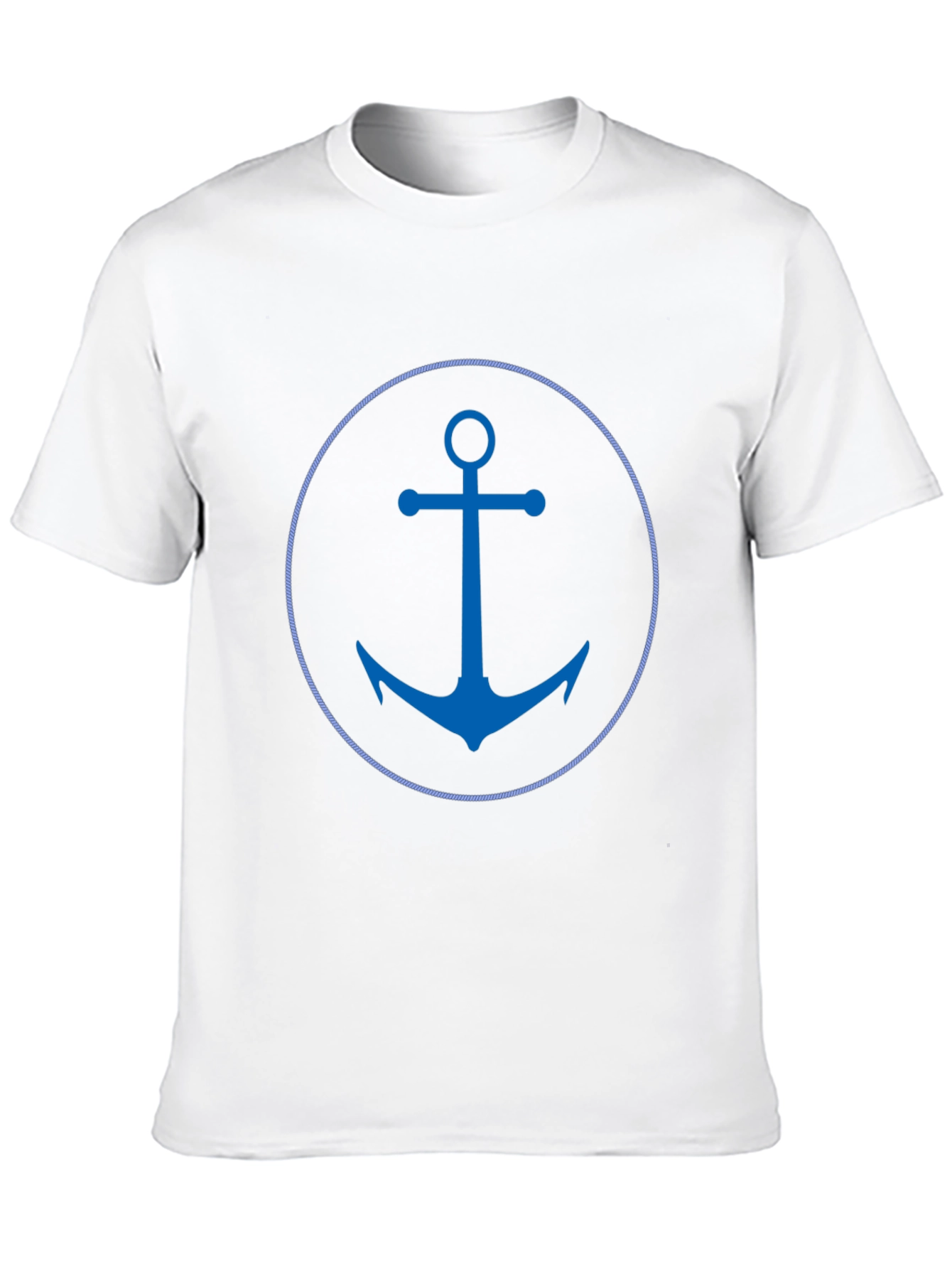 Nautical Anchor Graphic Tee - Black