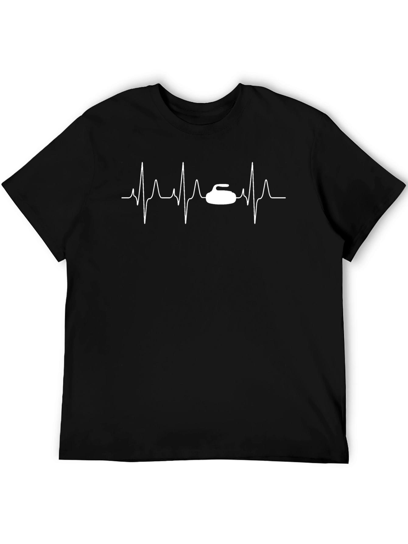 Curling Heartbeat T-Shirt - Passion for Curling