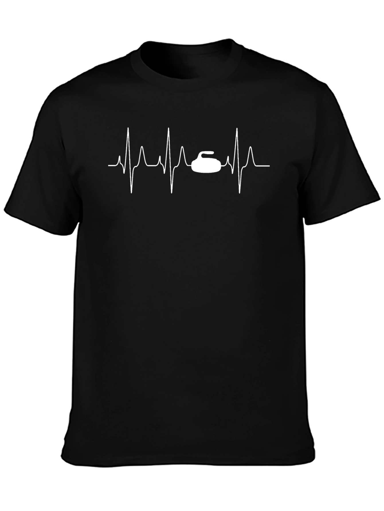 Curling Heartbeat T-Shirt - Passion for Curling