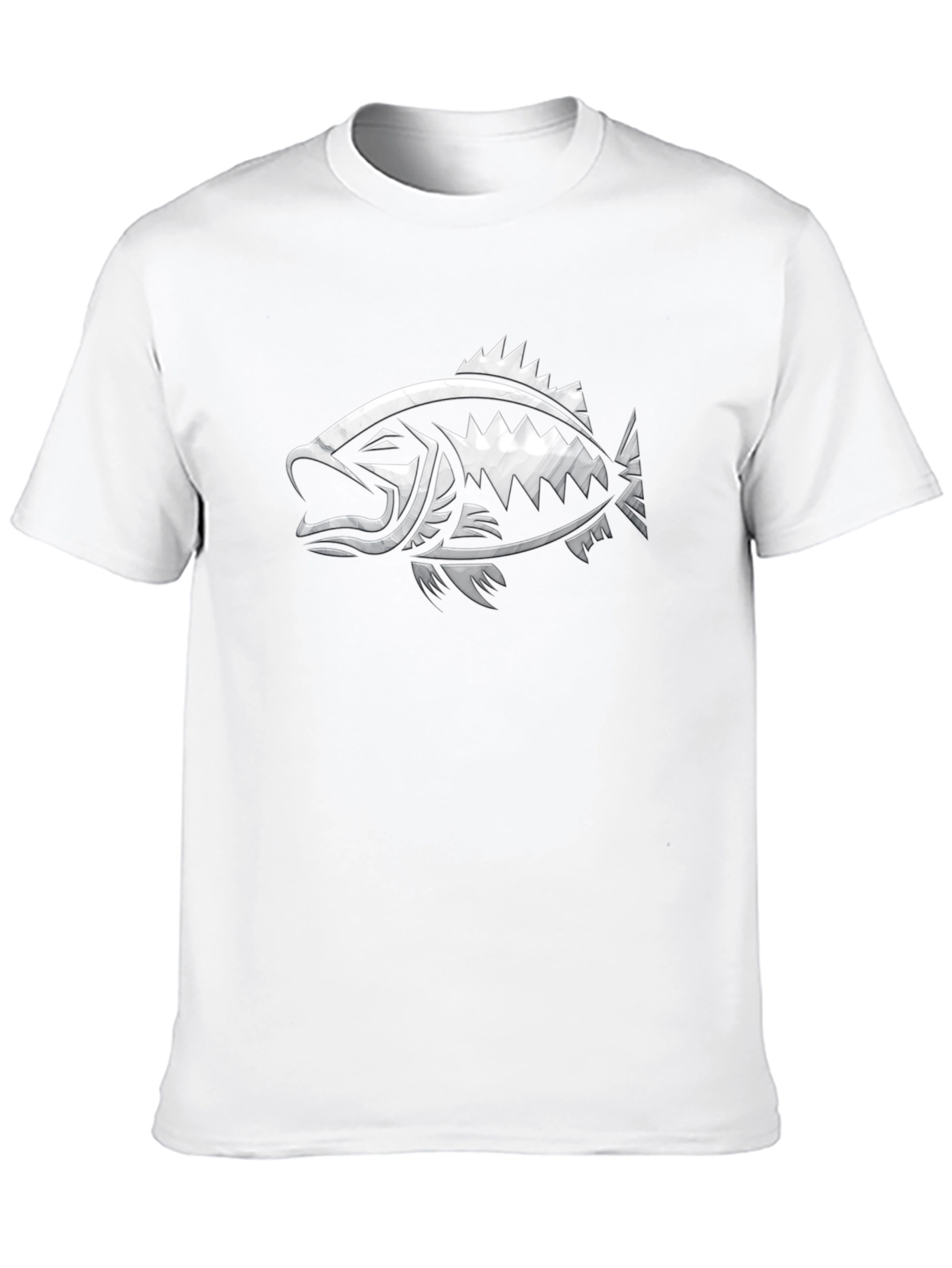 Bass Fish Graphic T-Shirt - Stylish Angler Tee