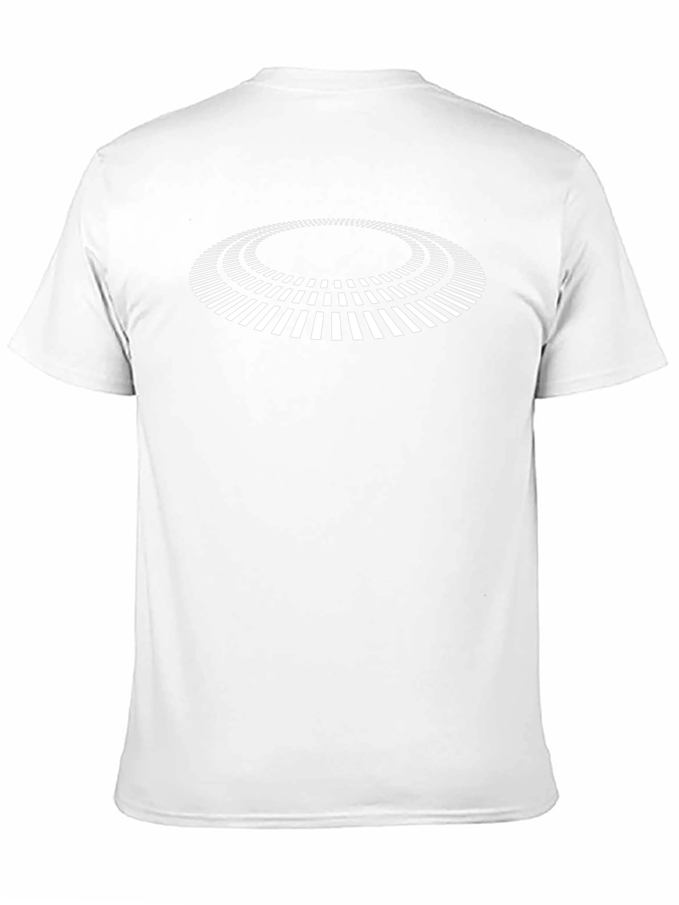 Abstract Circle Graphic Print Black T-Shirt