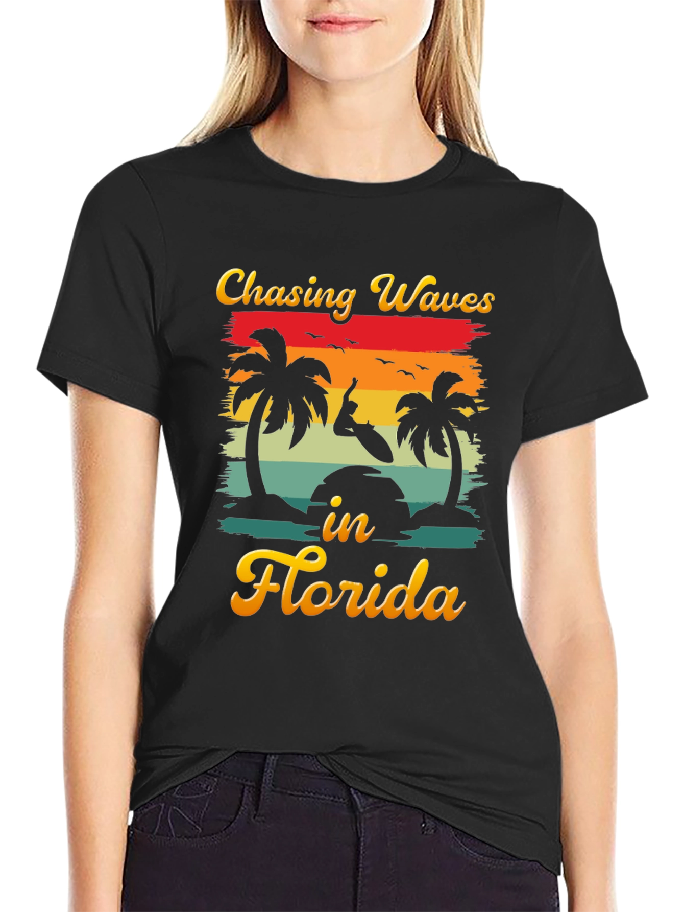 Chasing Waves in Florida Graphic T-Shirt