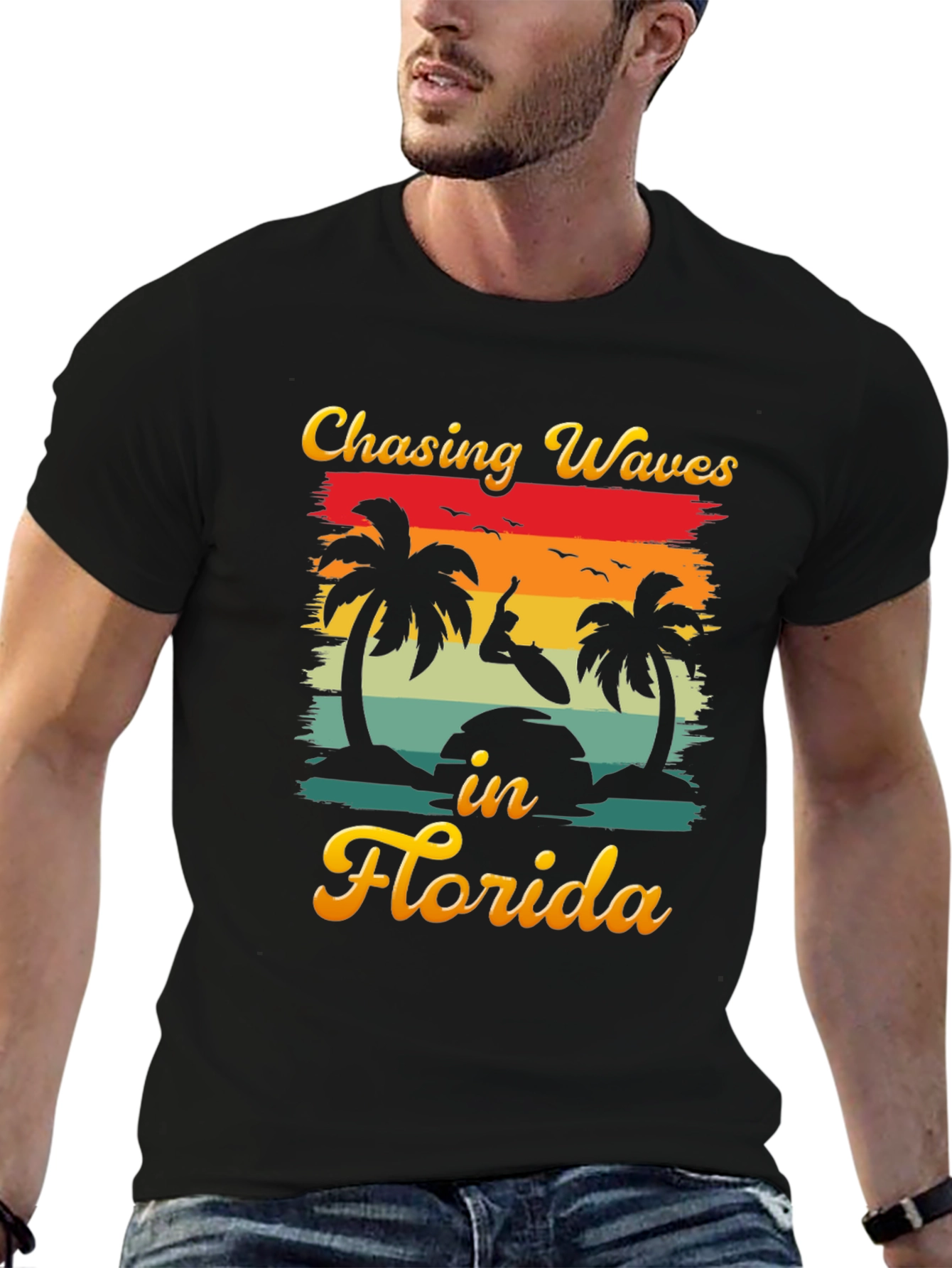 Chasing Waves in Florida Graphic T-Shirt