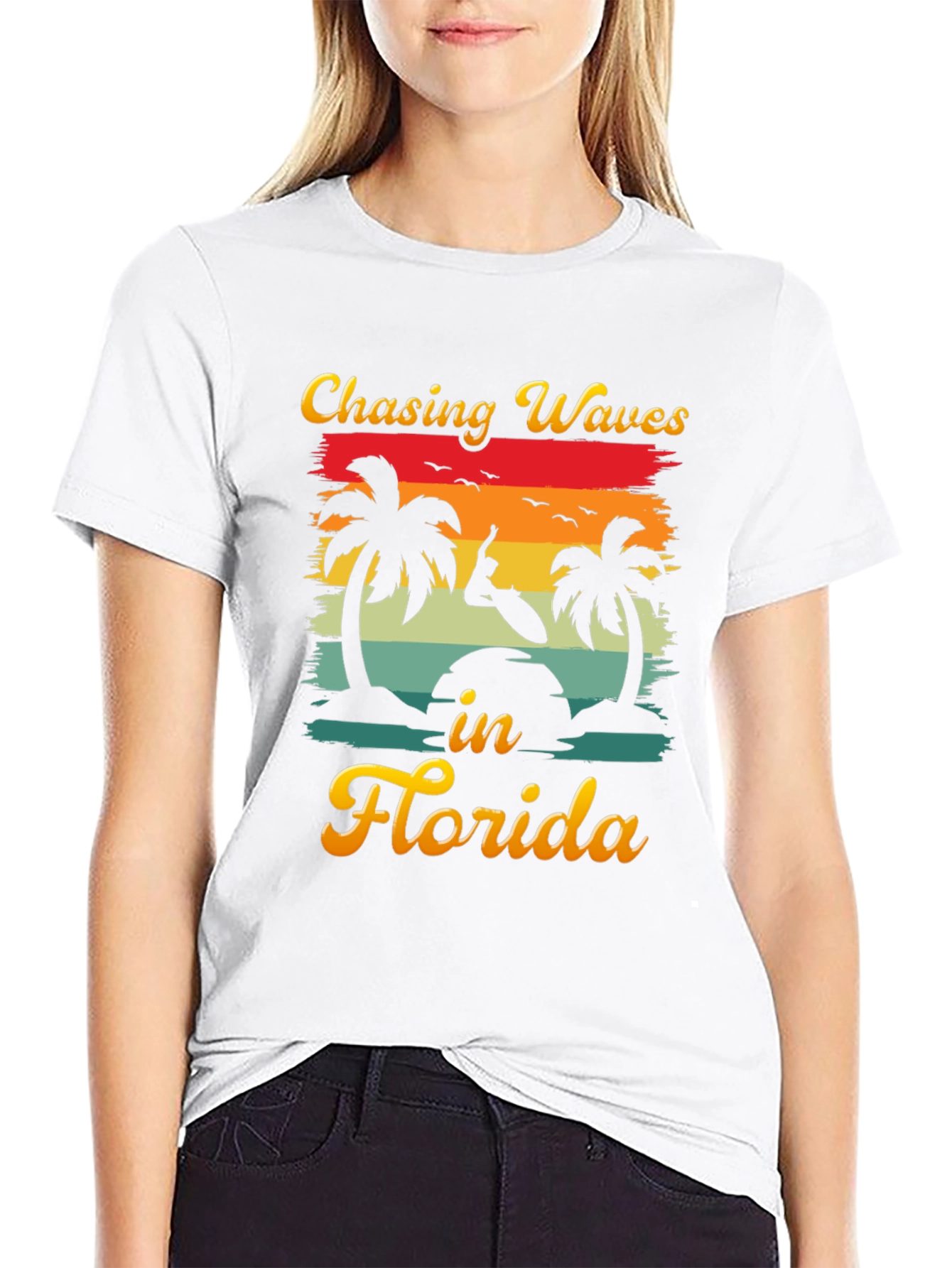 Chasing Waves in Florida Graphic T-Shirt