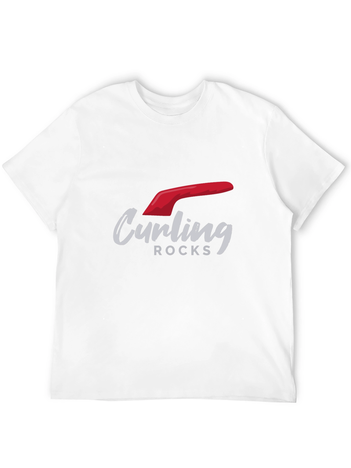 Curling Rocks Black T-Shirt