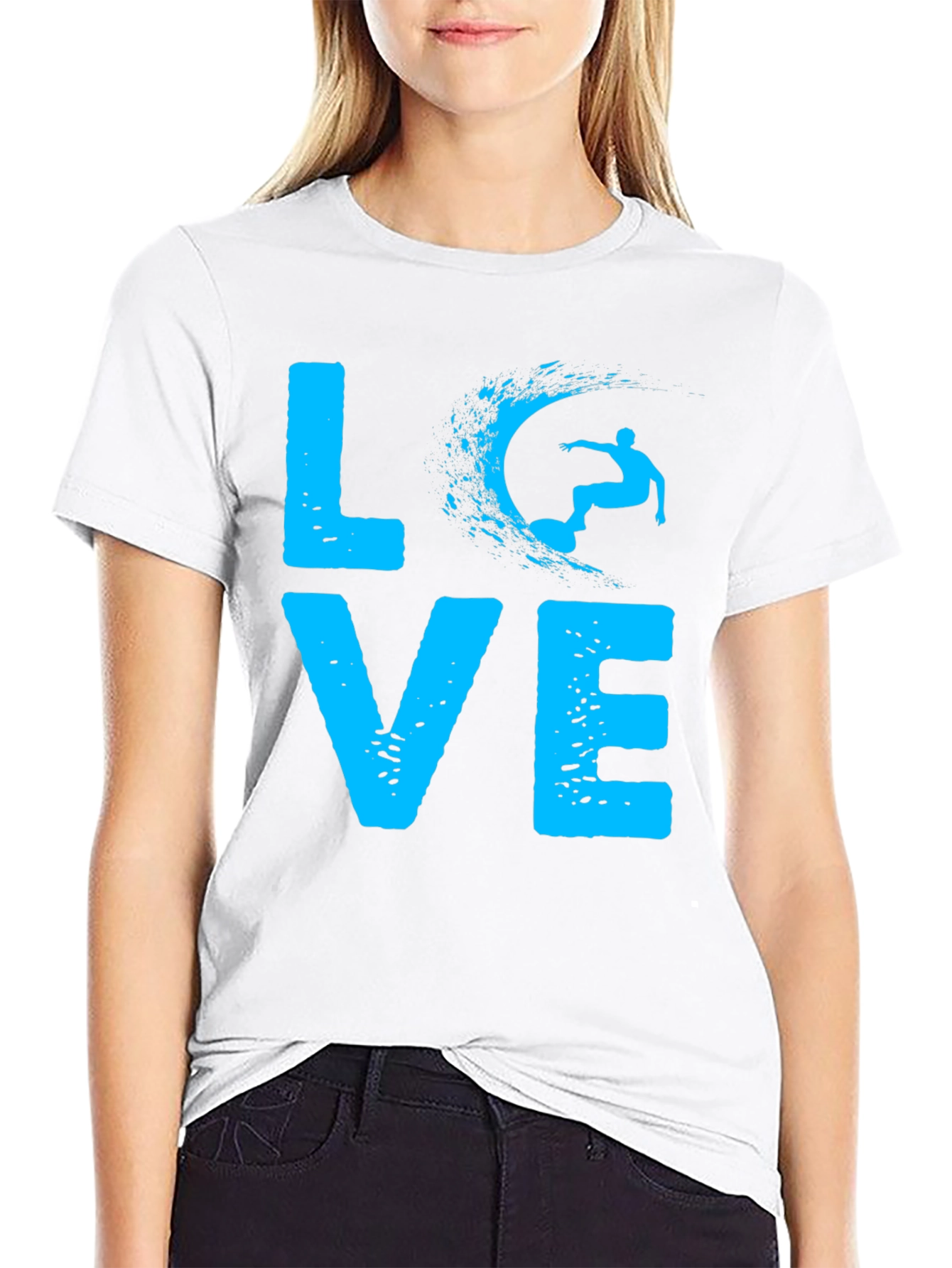 Love Surfing Graphic Tee - Unisex Cotton T-Shirt