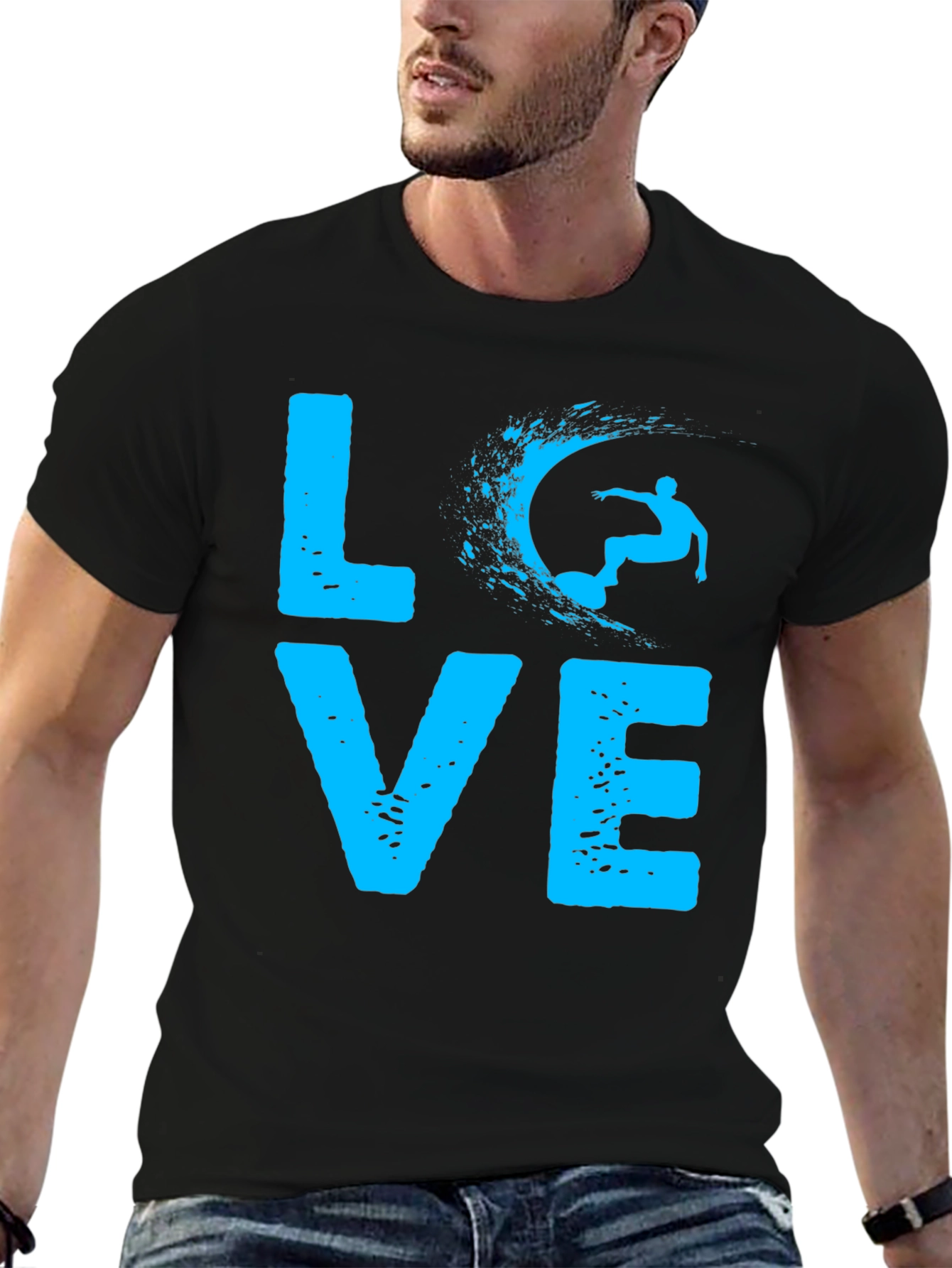Love Surfing Graphic Tee - Unisex Cotton T-Shirt