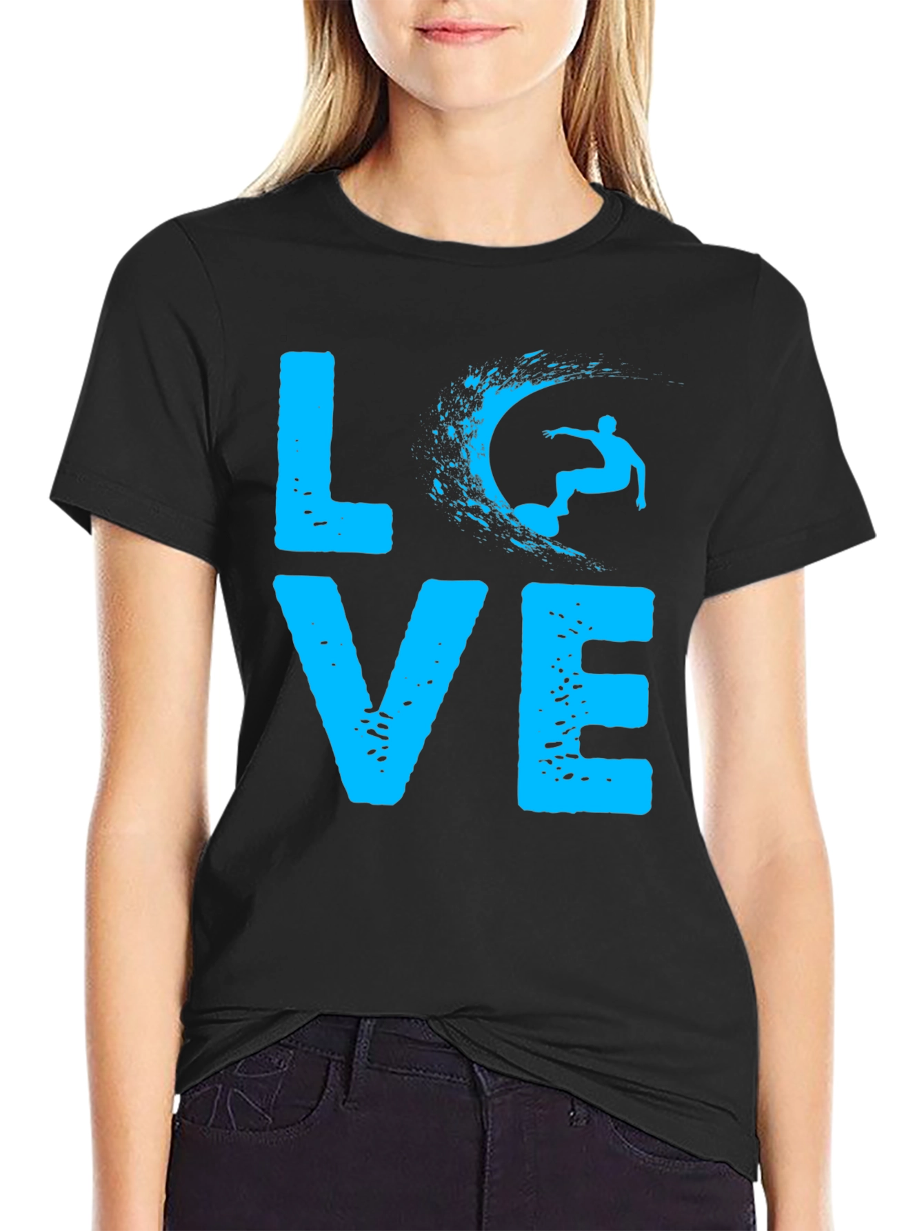 Love Surfing Graphic Tee - Unisex Cotton T-Shirt
