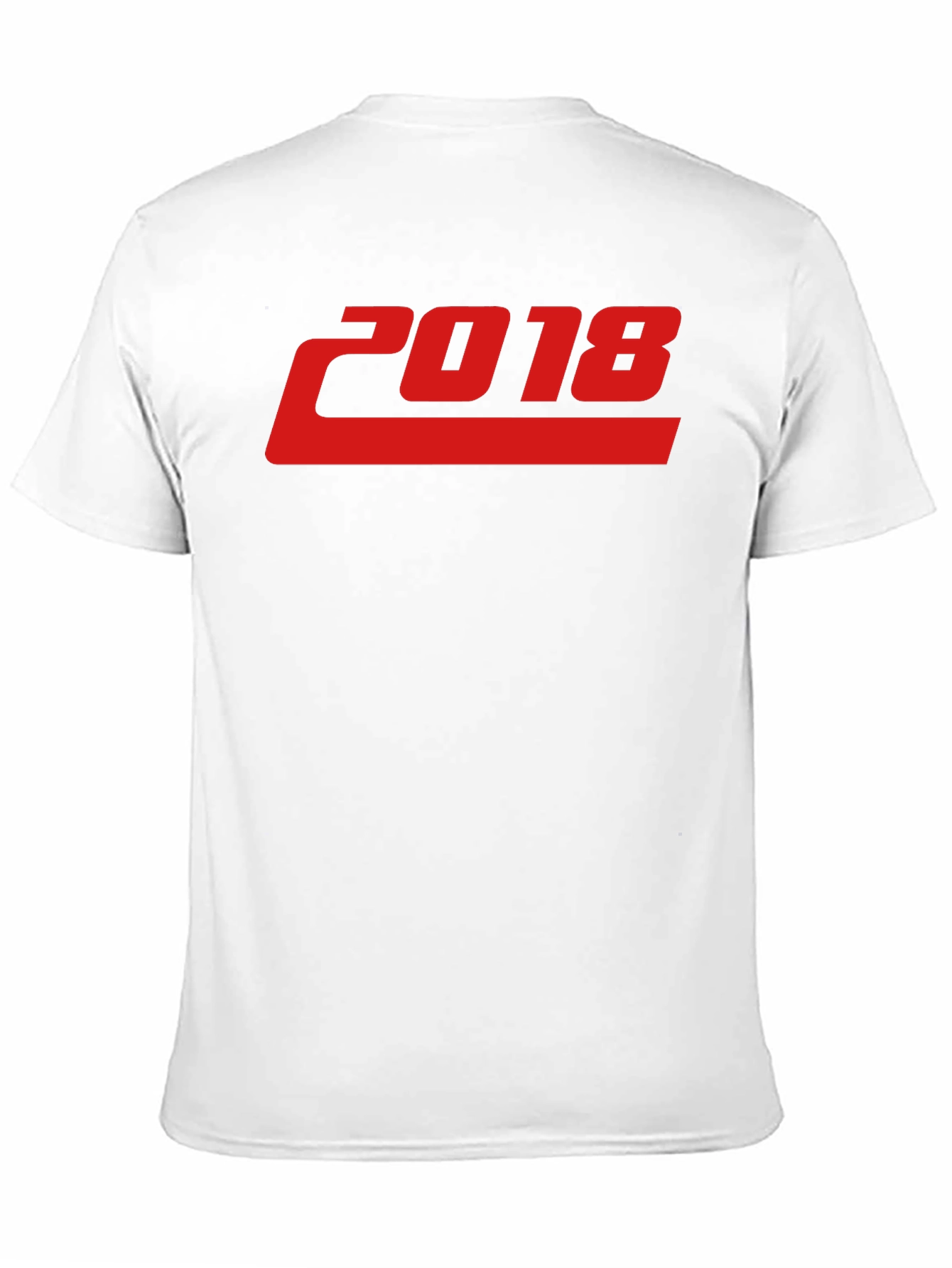 2018 Graphic Print Black T-Shirt