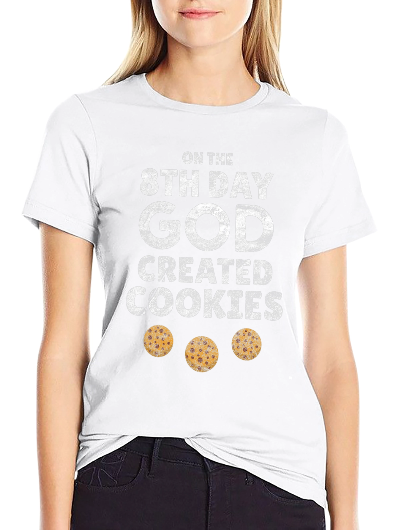 8th Day God Created Cookies Graphic Tee