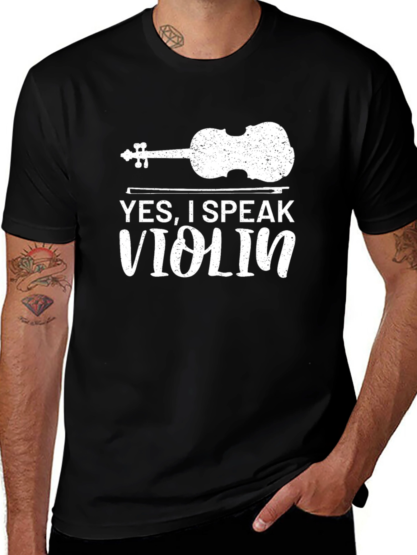 Yes I Speak Violin T-Shirt - Musician Tee