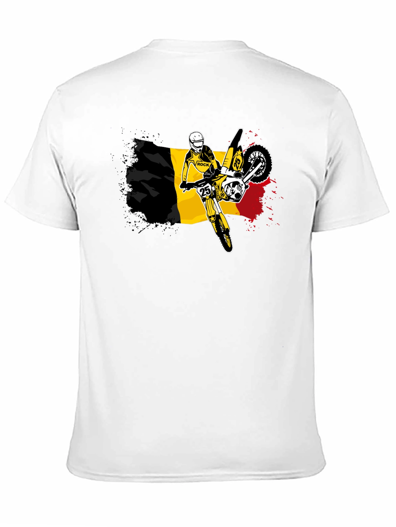 Belgium Flag Motocross T-Shirt - Ride in Style!