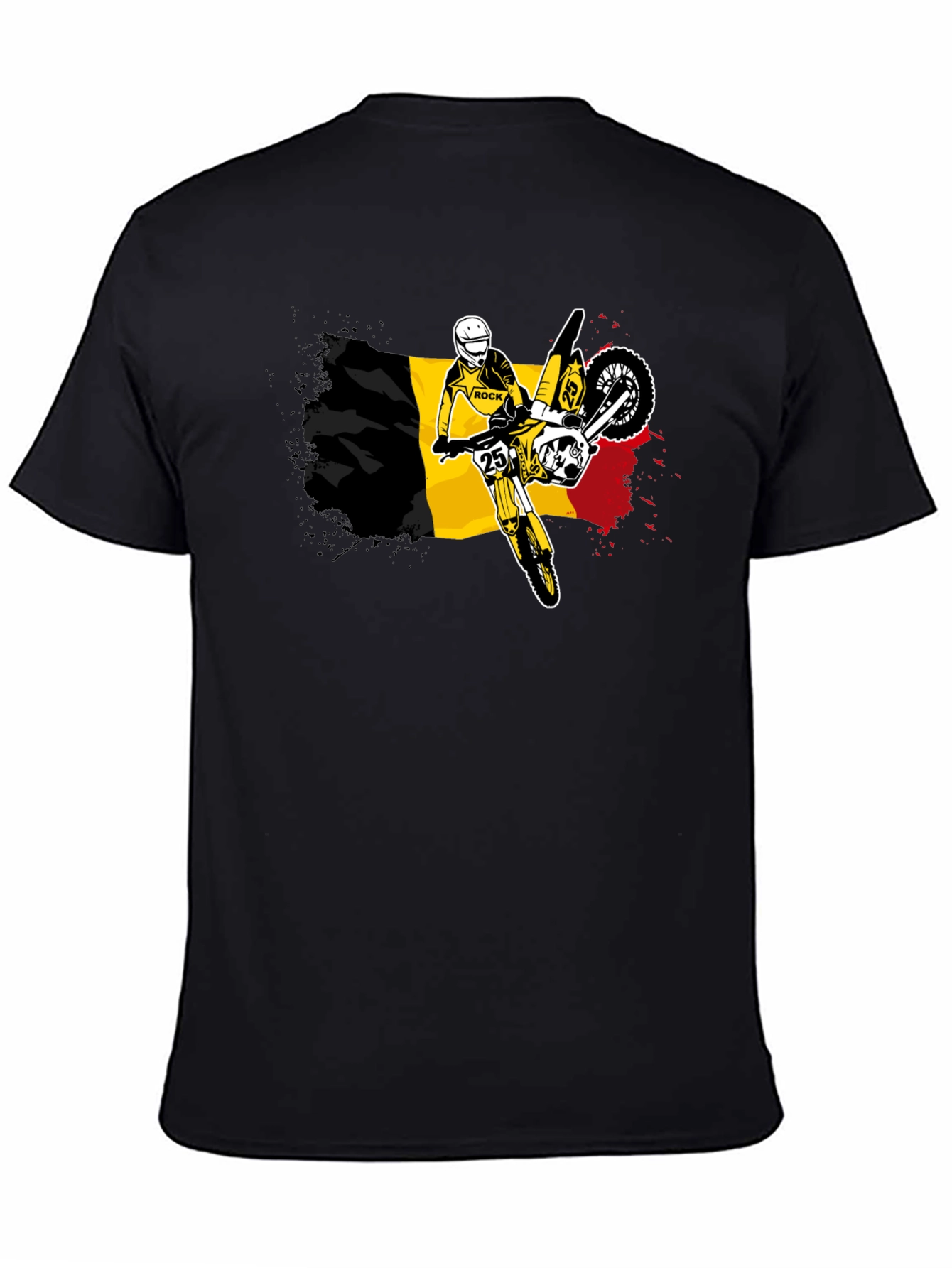 Belgium Flag Motocross T-Shirt - Ride in Style!