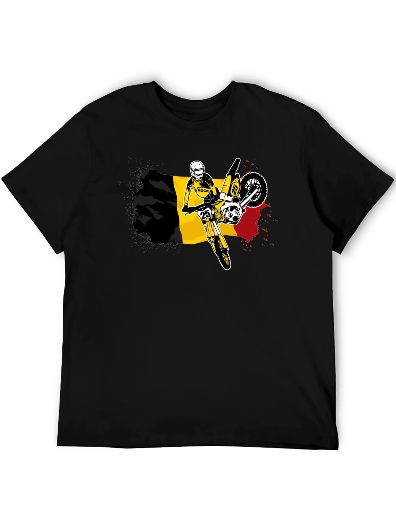 Belgium Flag Motocross T-Shirt - Ride in Style!