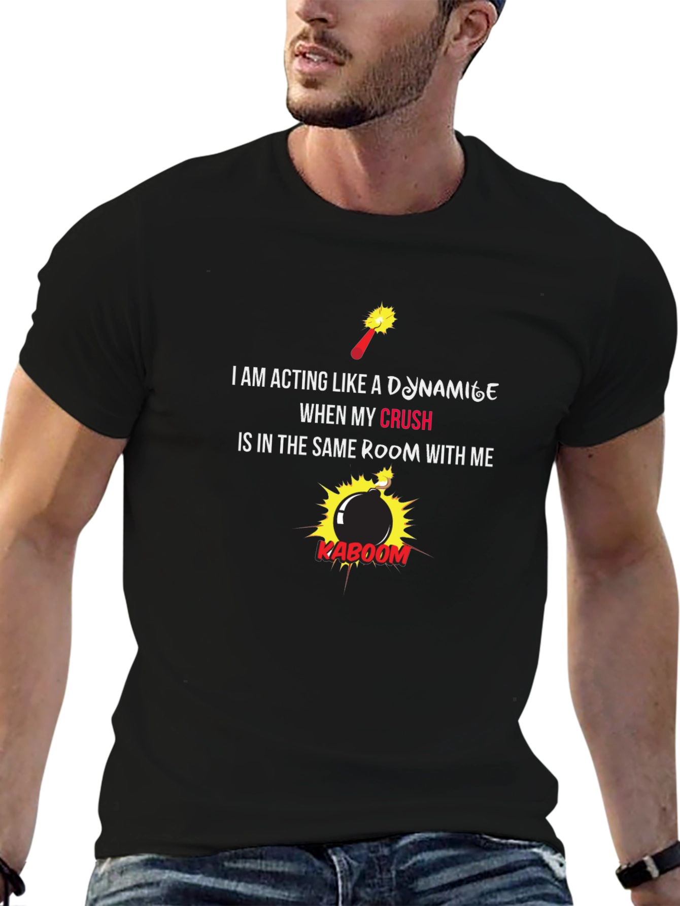 Dynamite Crush Black Graphic Tee