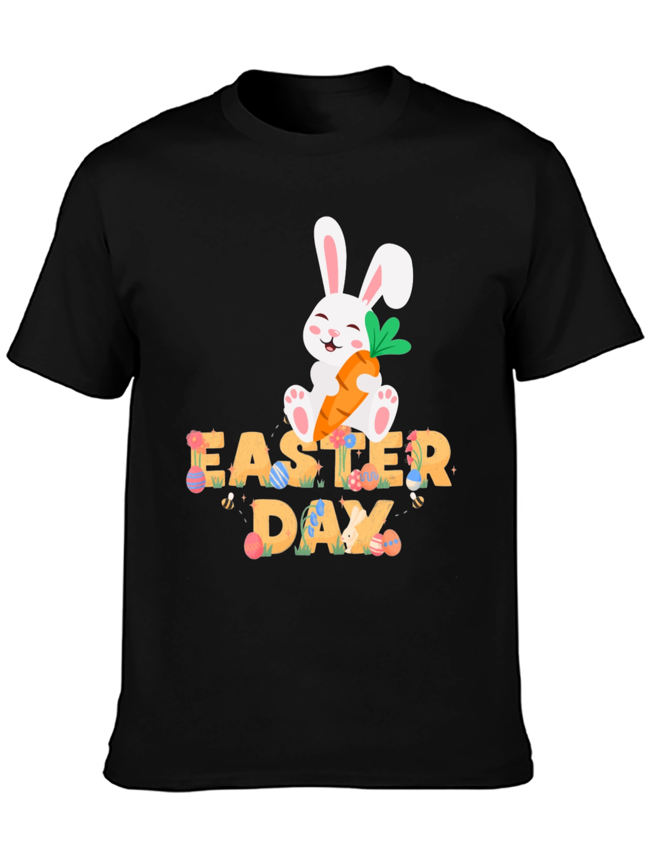 Easter Day Bunny T-Shirt - Cute Easter Celebration