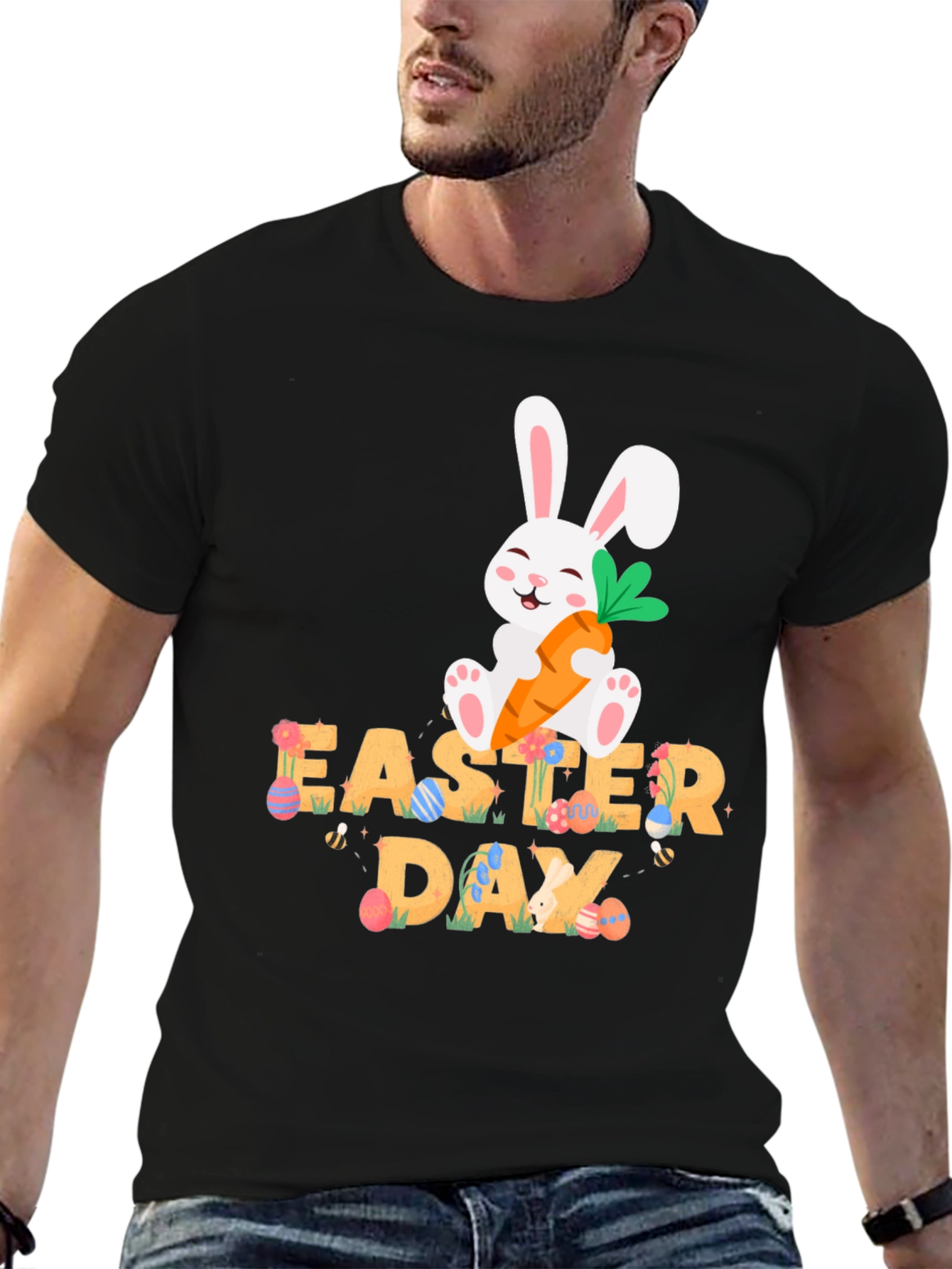 Easter Day Bunny T-Shirt - Cute Easter Celebration