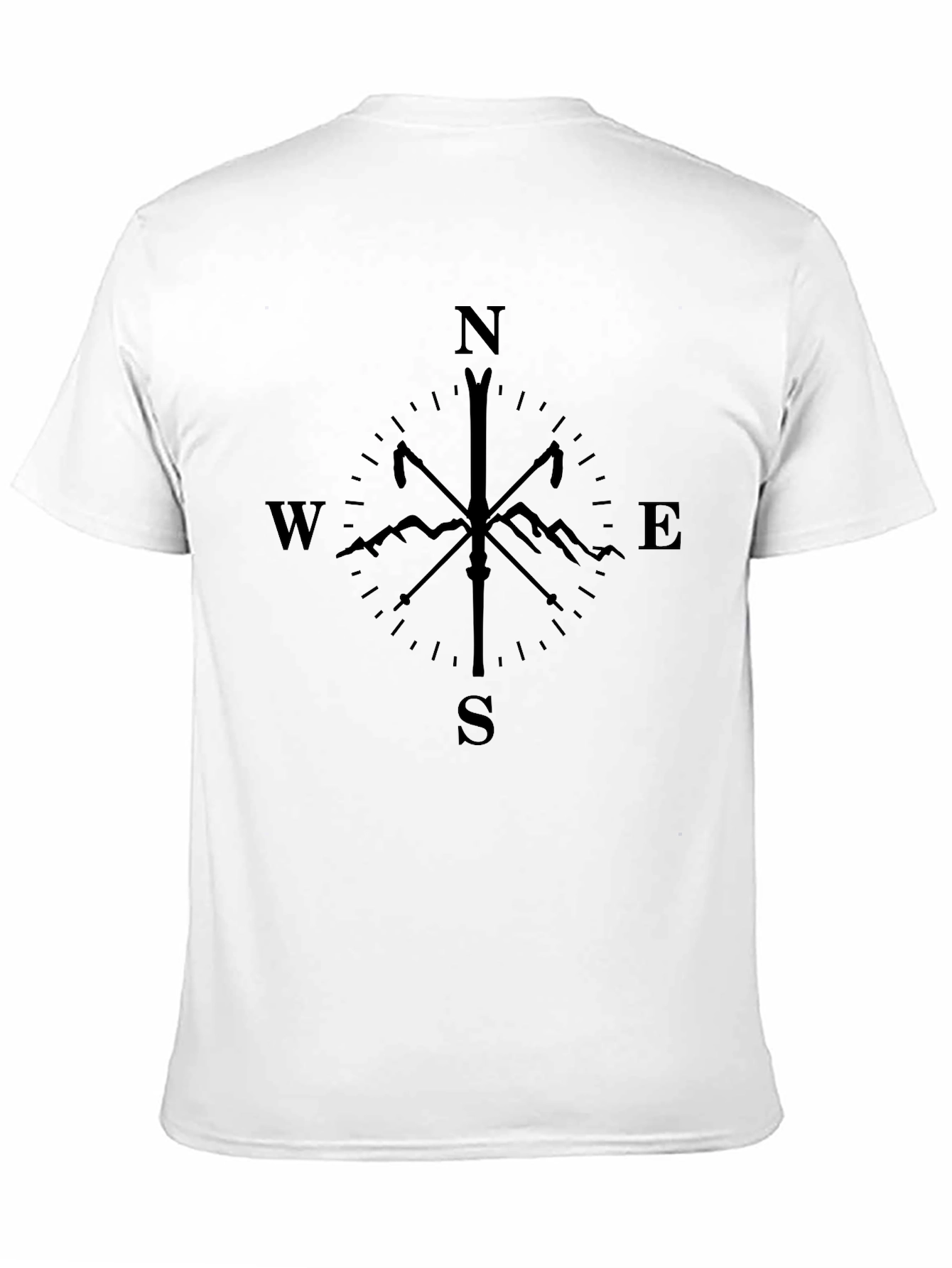 Compass Ski Mountain T-Shirt - Black