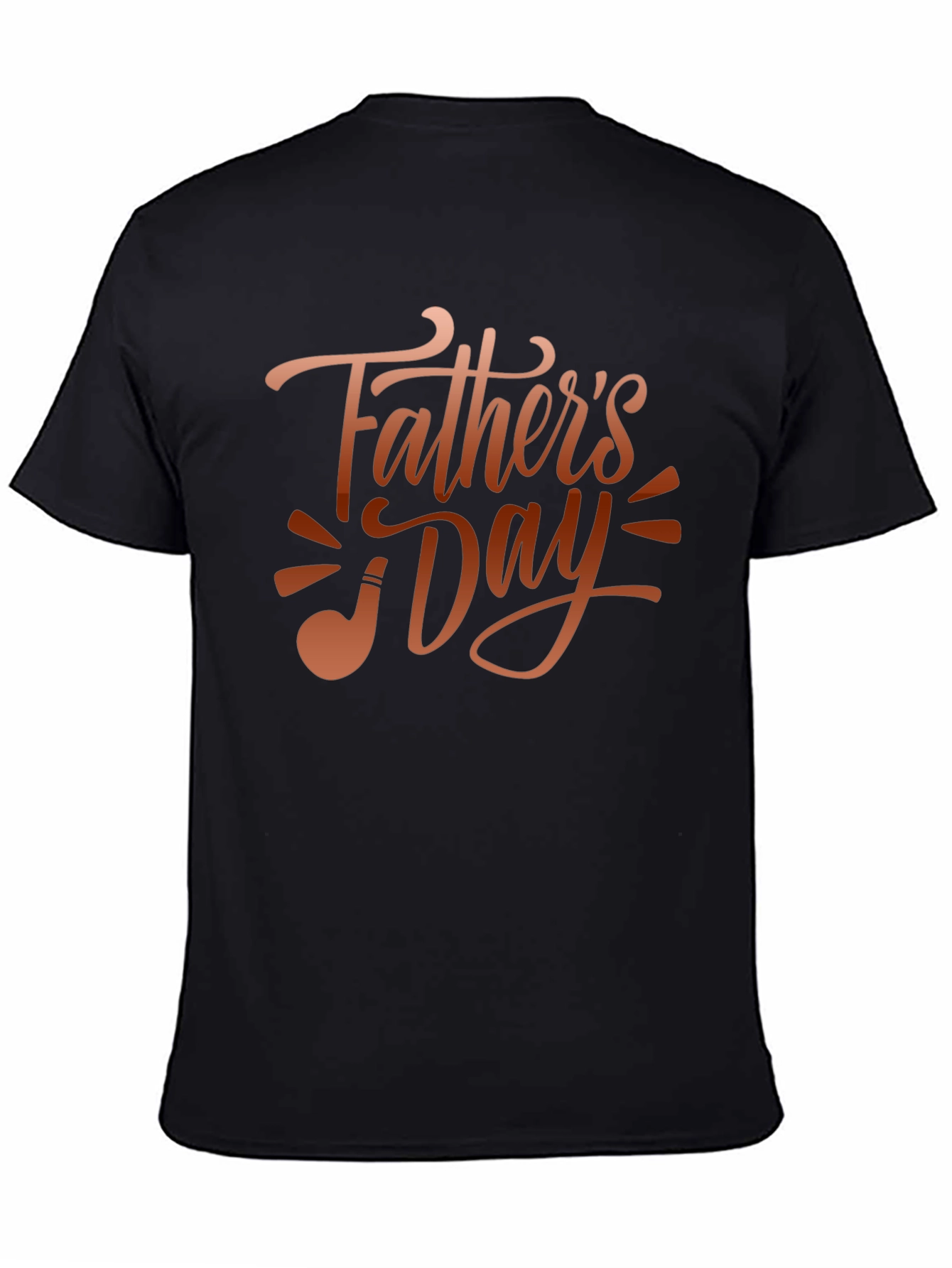 Fathers Day Black Graphic T-Shirt