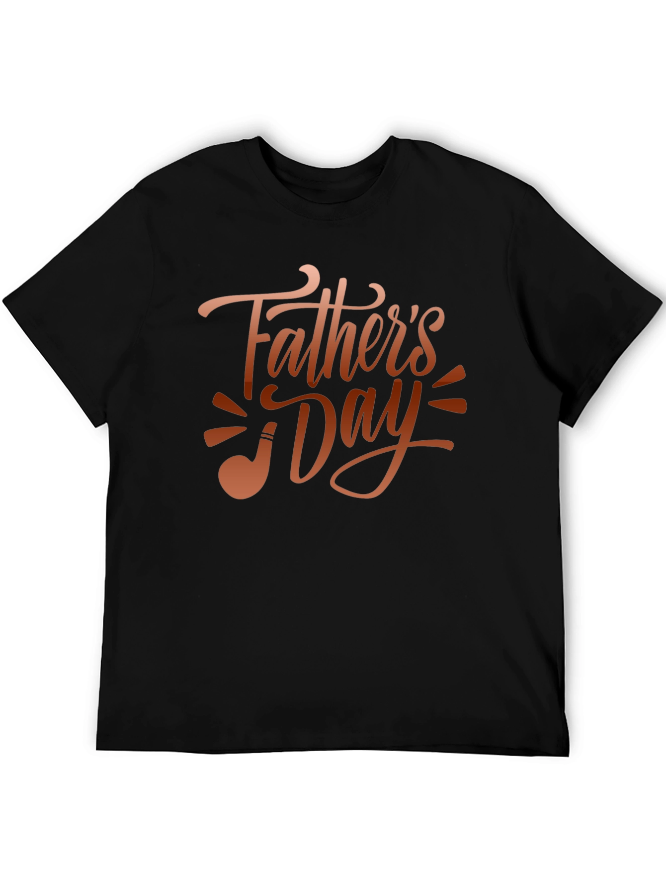 Fathers Day Black Graphic T-Shirt