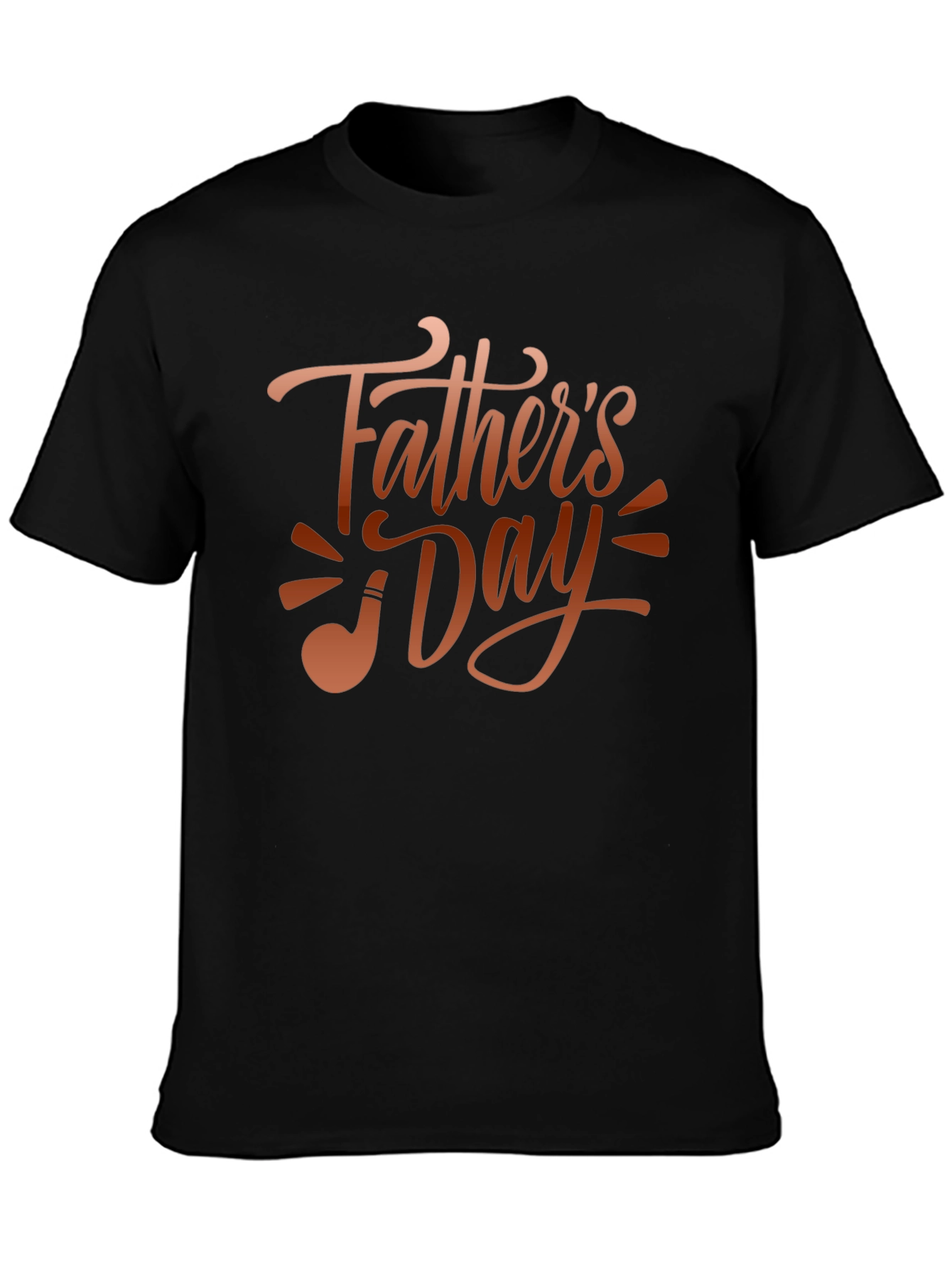 Fathers Day Black Graphic T-Shirt