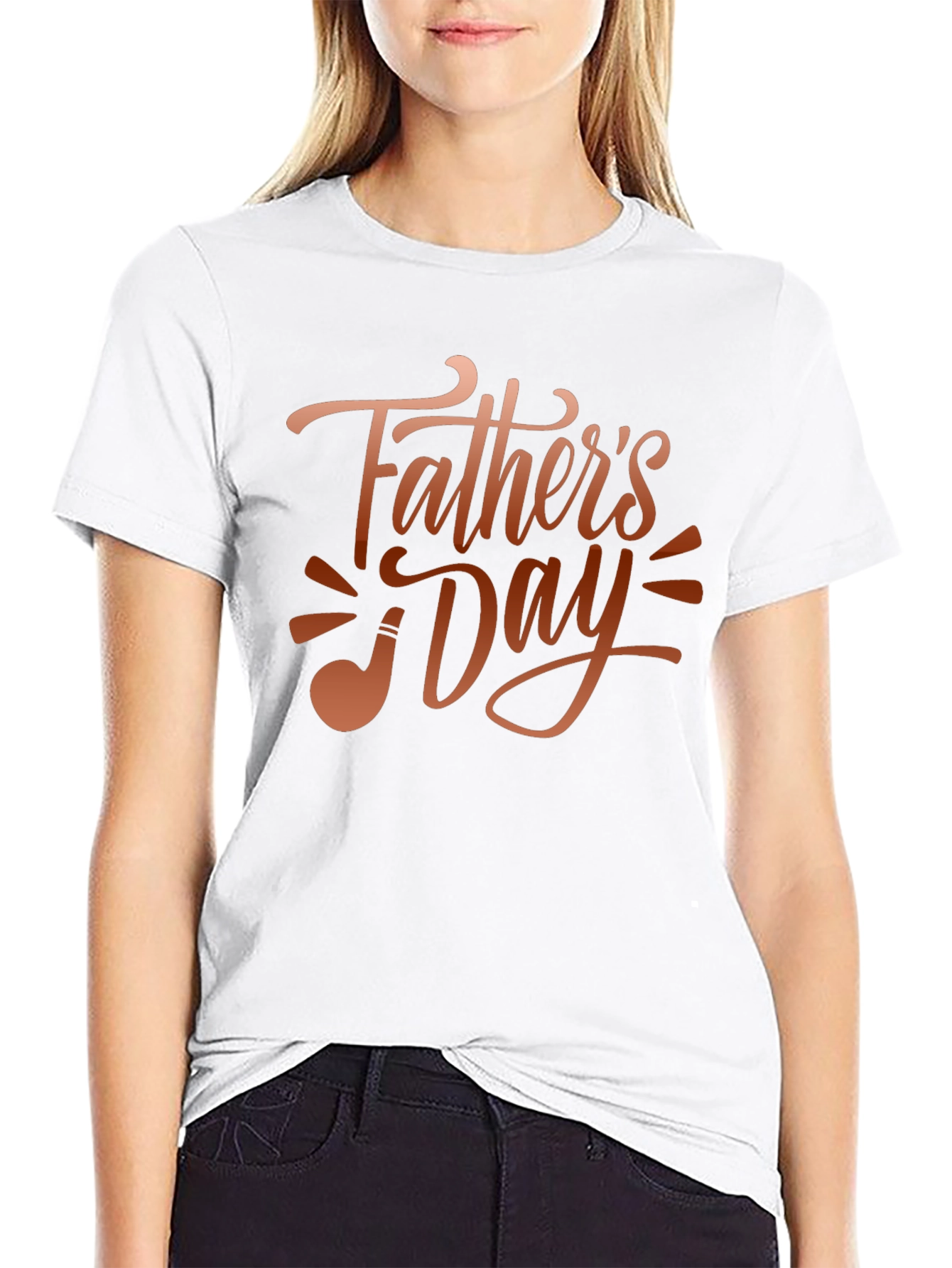 Fathers Day Black Graphic T-Shirt