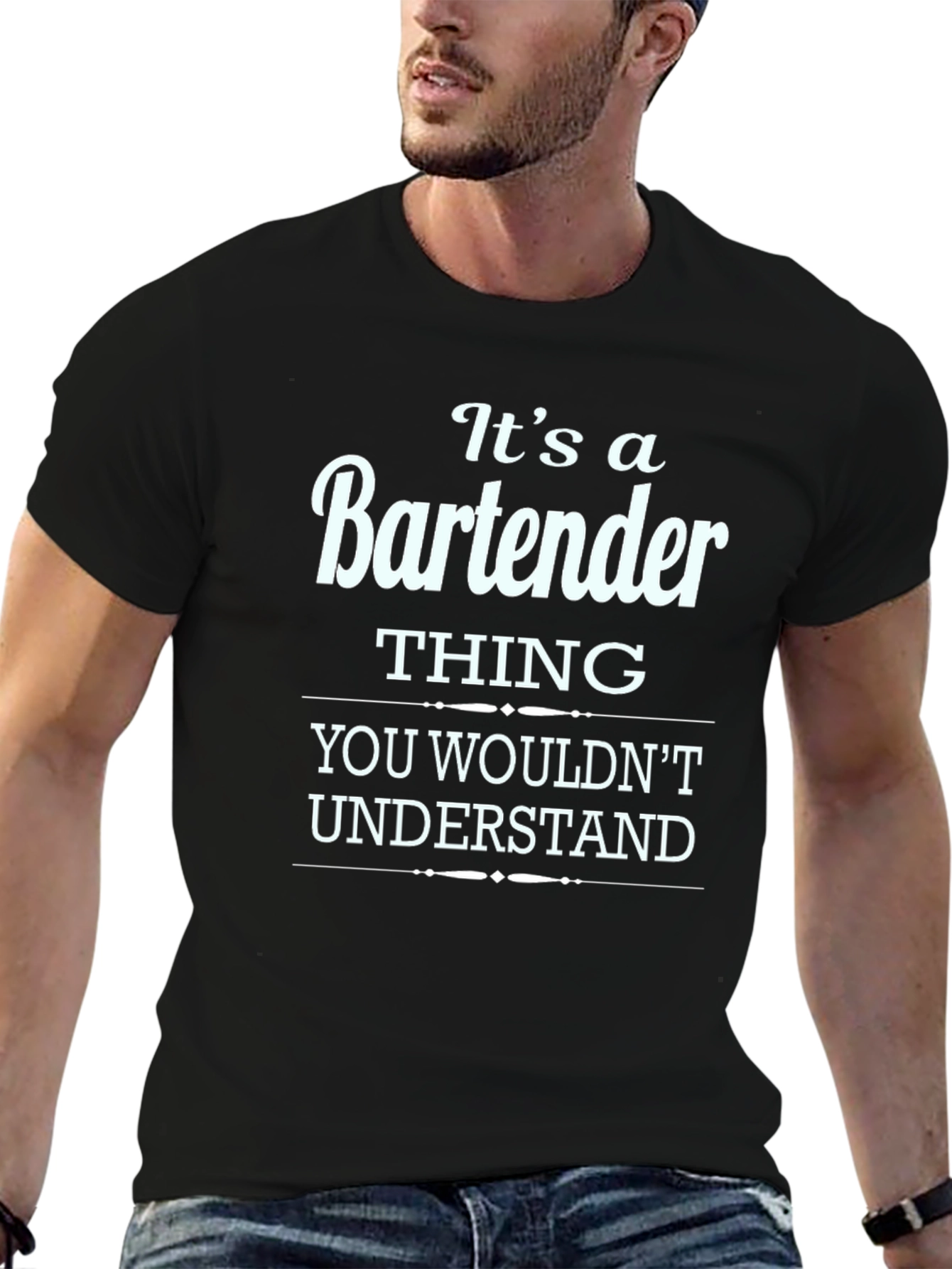 Bartender Thing T-Shirt Funny Graphic Tee