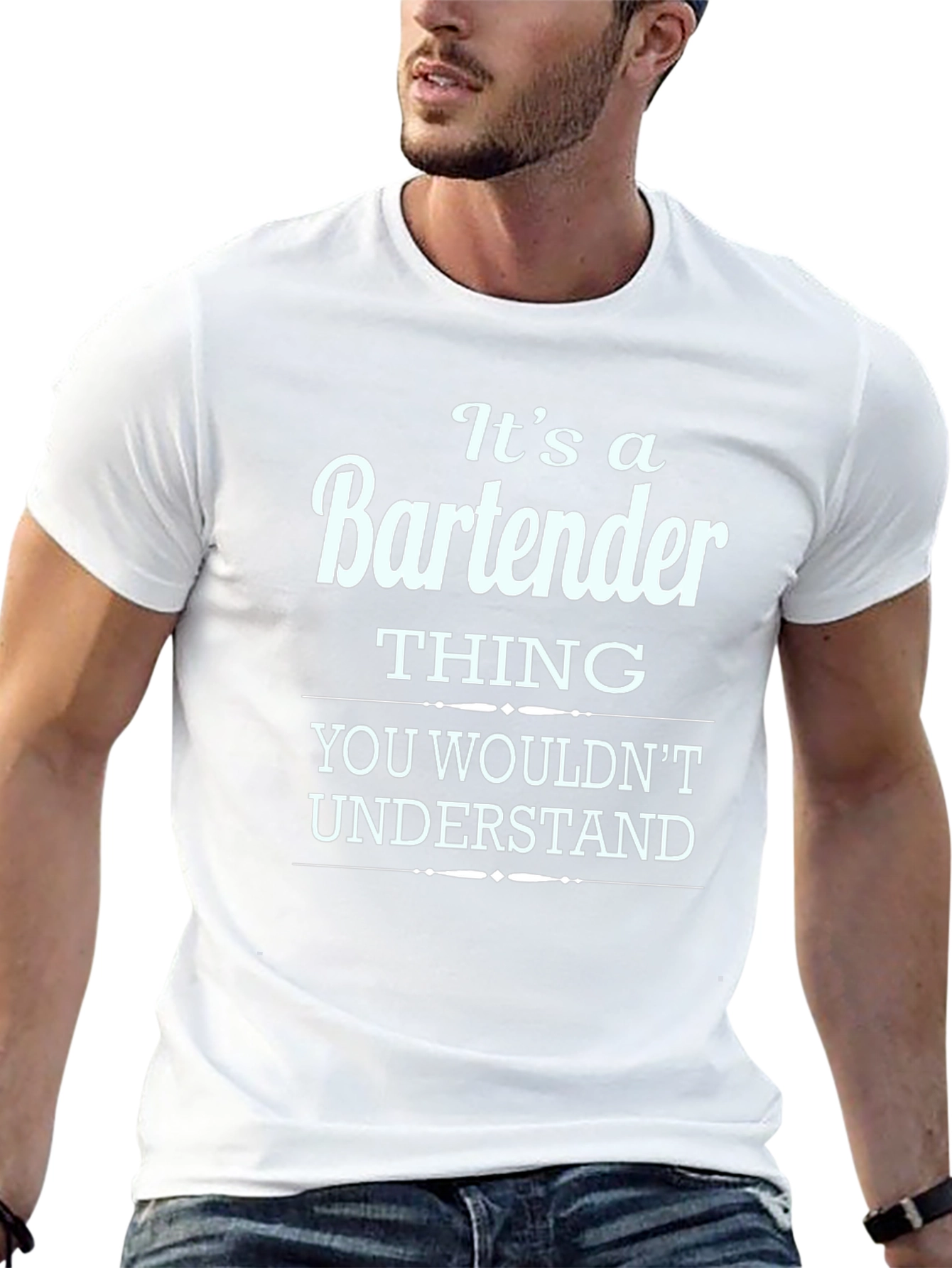 Bartender Thing T-Shirt Funny Graphic Tee