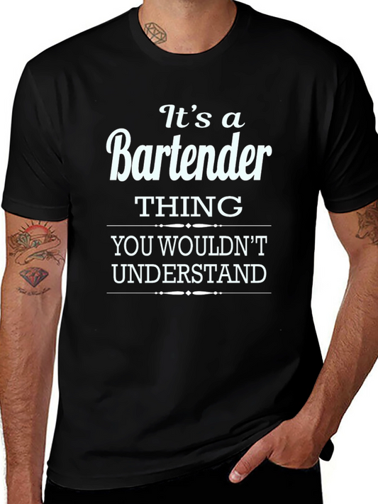Bartender Thing T-Shirt Funny Graphic Tee