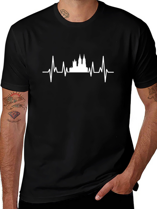 Heartbeat Castle Black T-Shirt