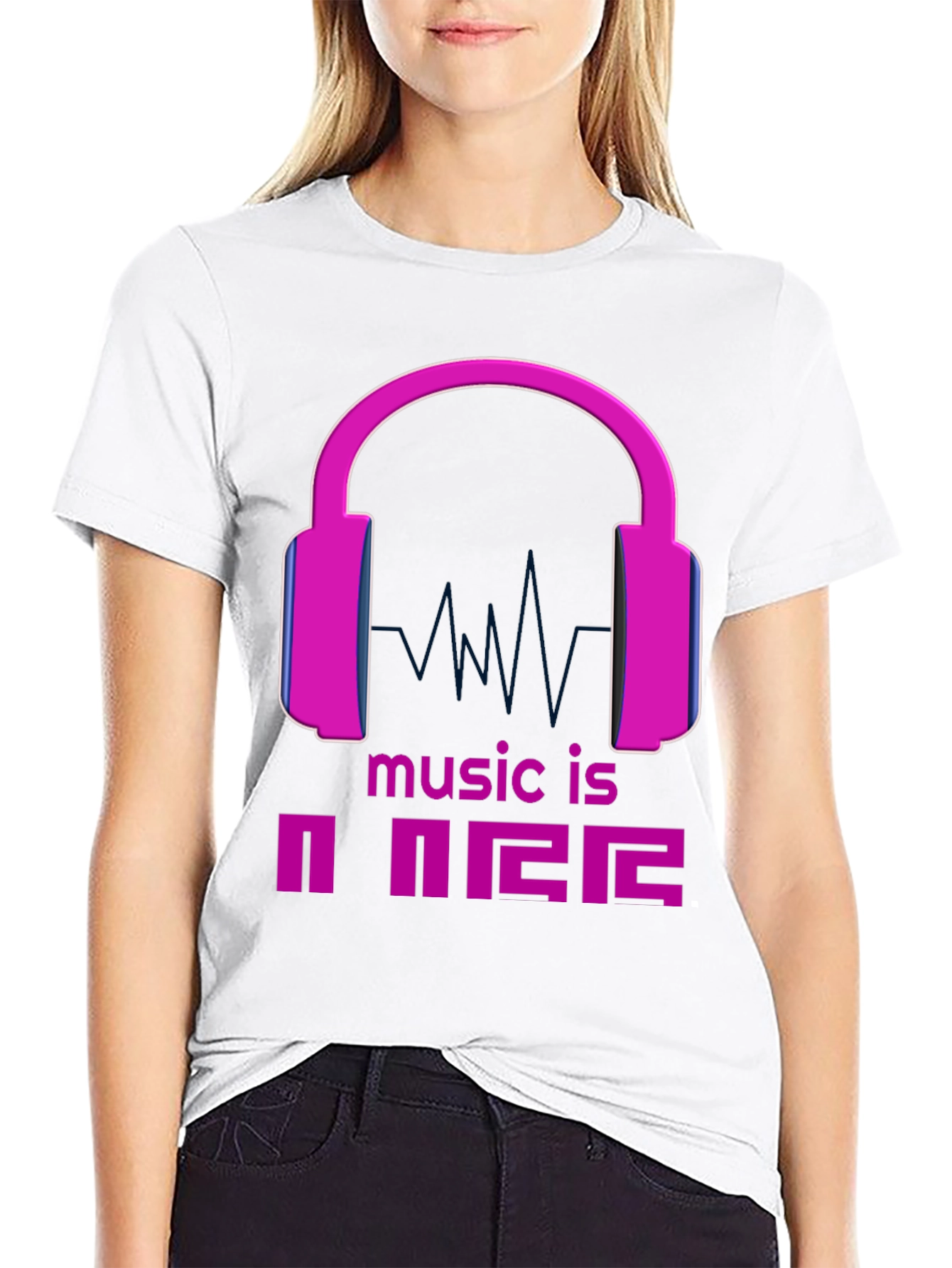 Music is Power Graphic Tee