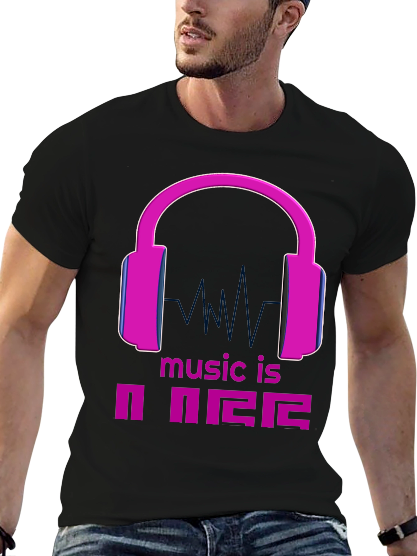Music is Power Graphic Tee