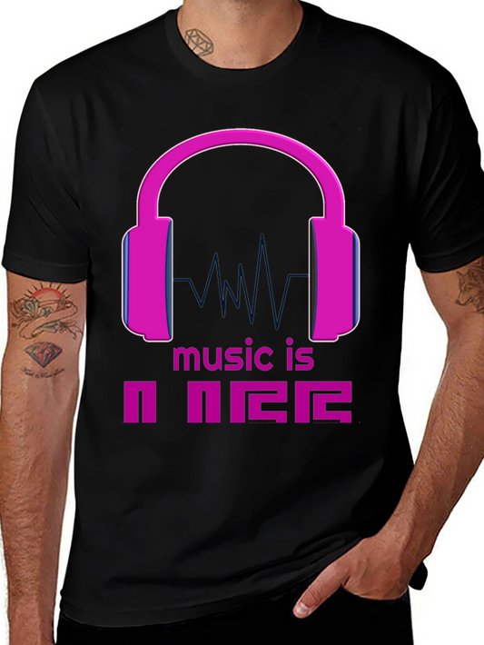 Music is Power Graphic Tee