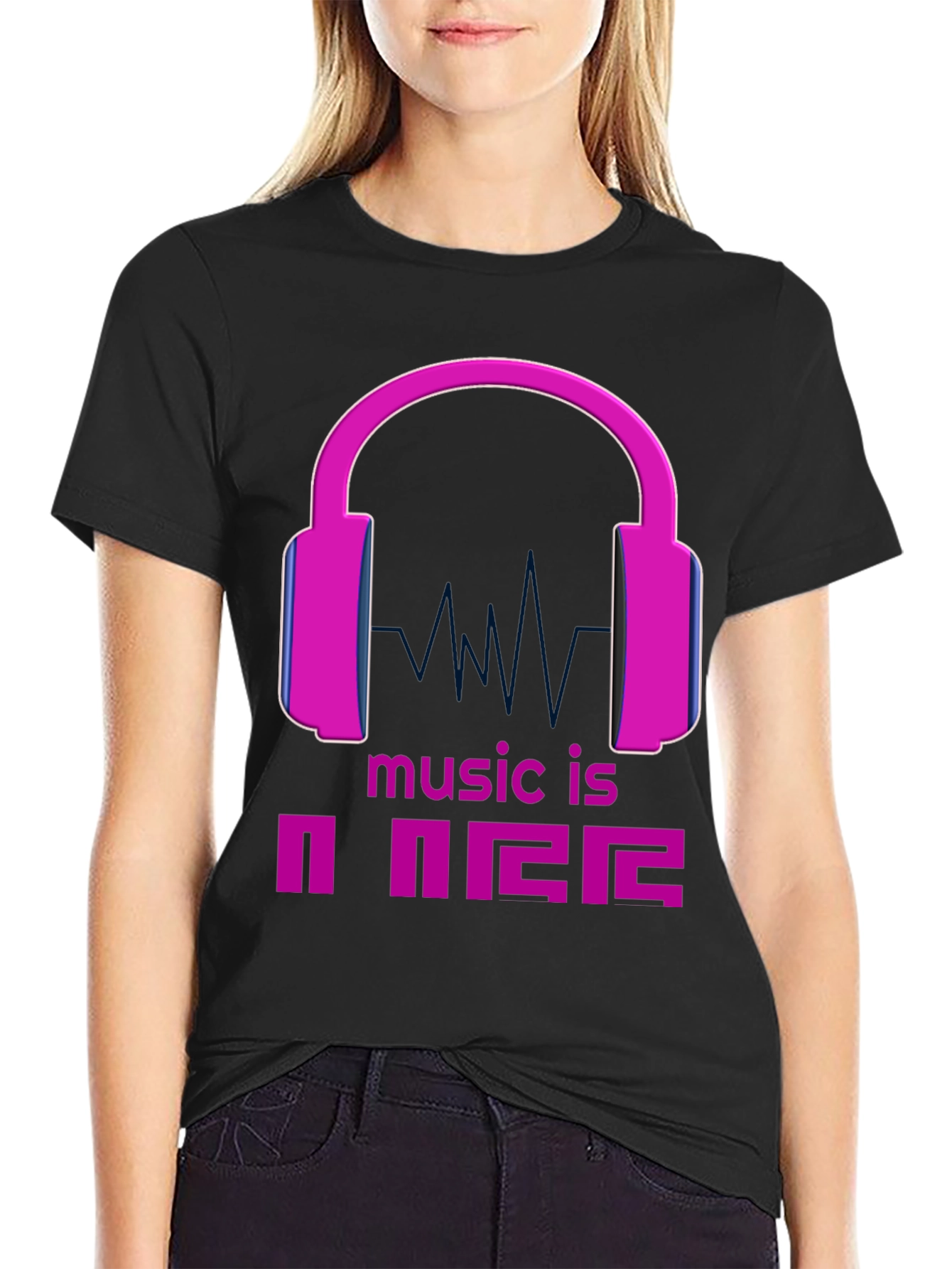 Music is Power Graphic Tee