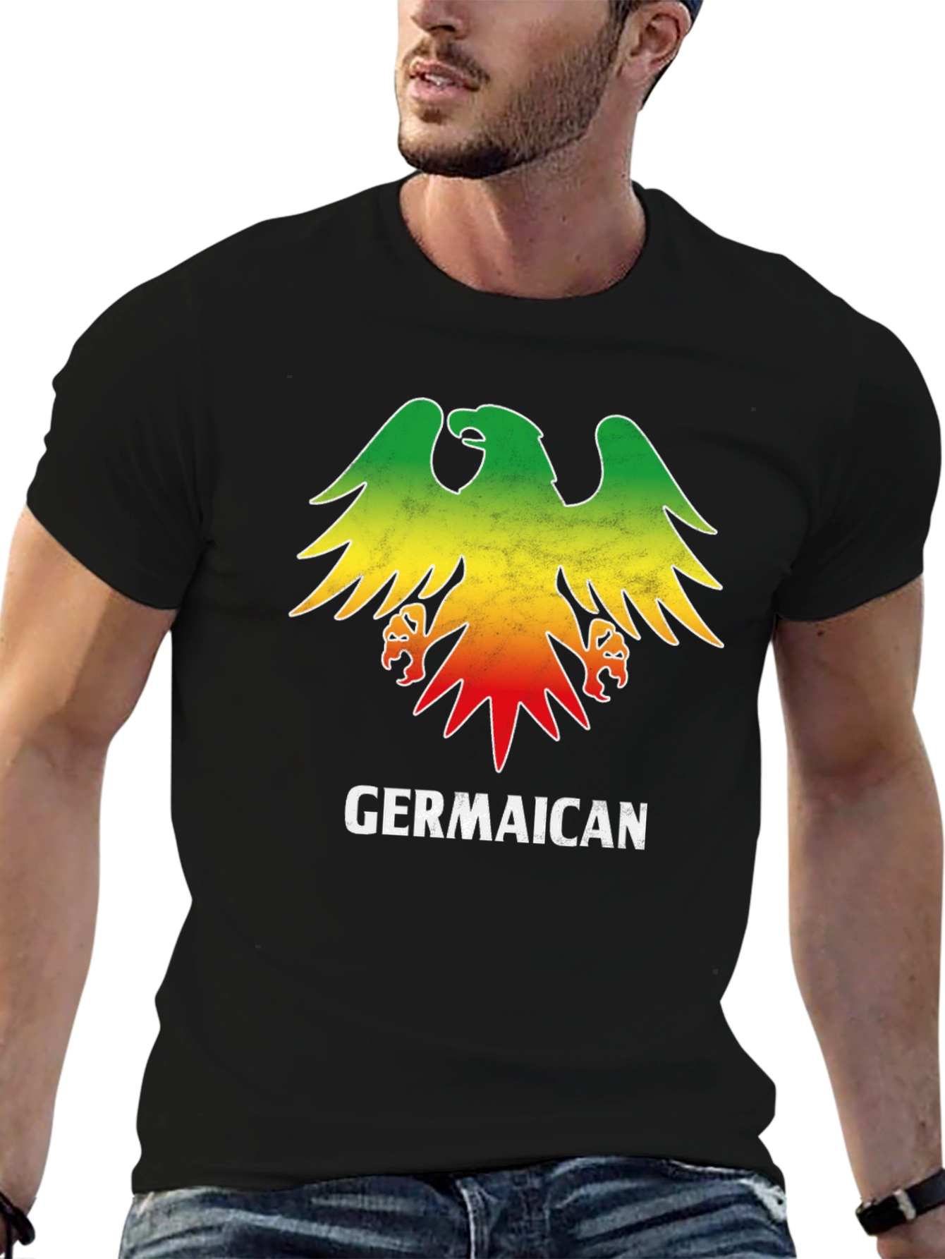 Germaican Rasta Eagle T-Shirt