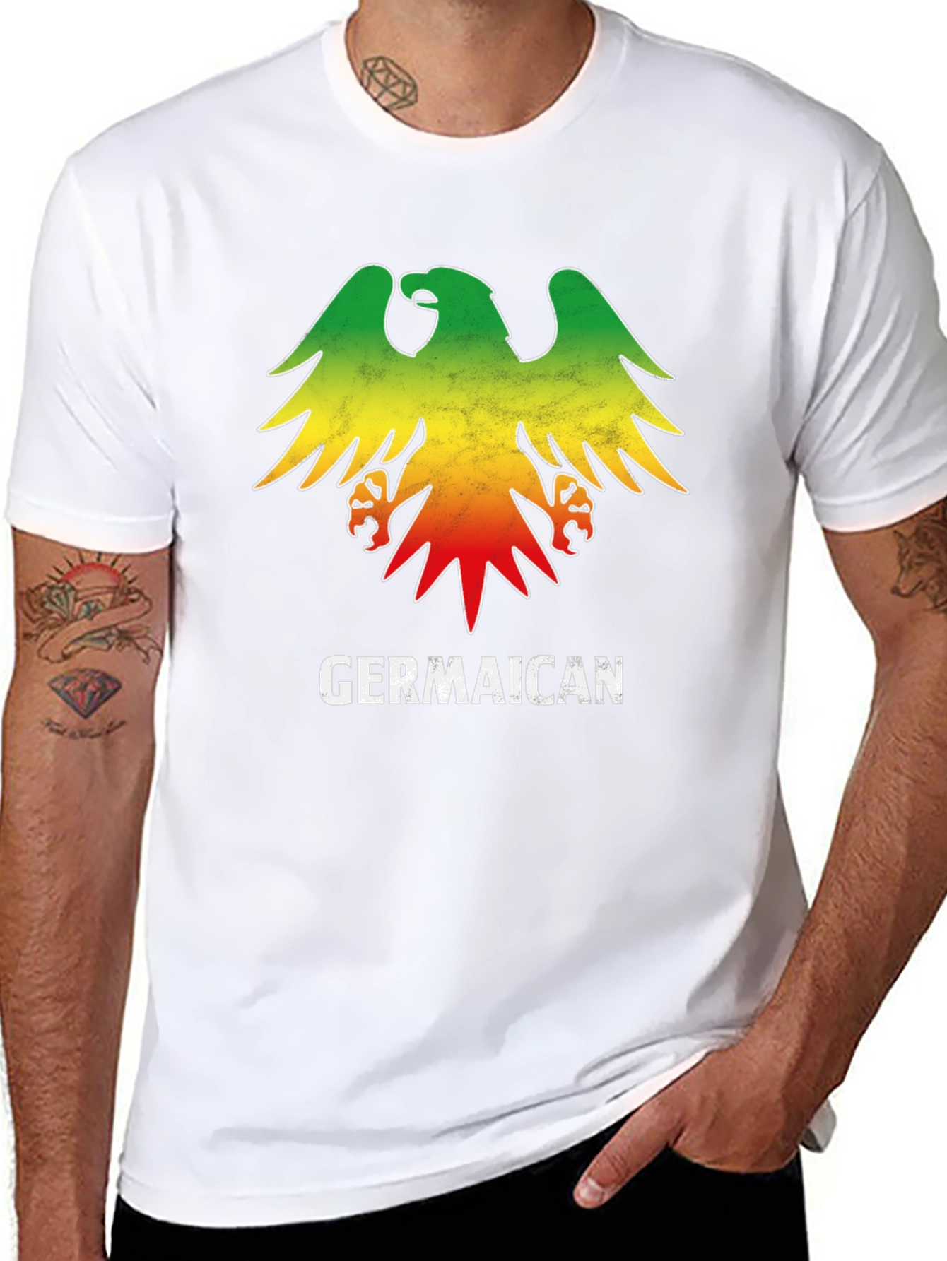 Germaican Rasta Eagle T-Shirt