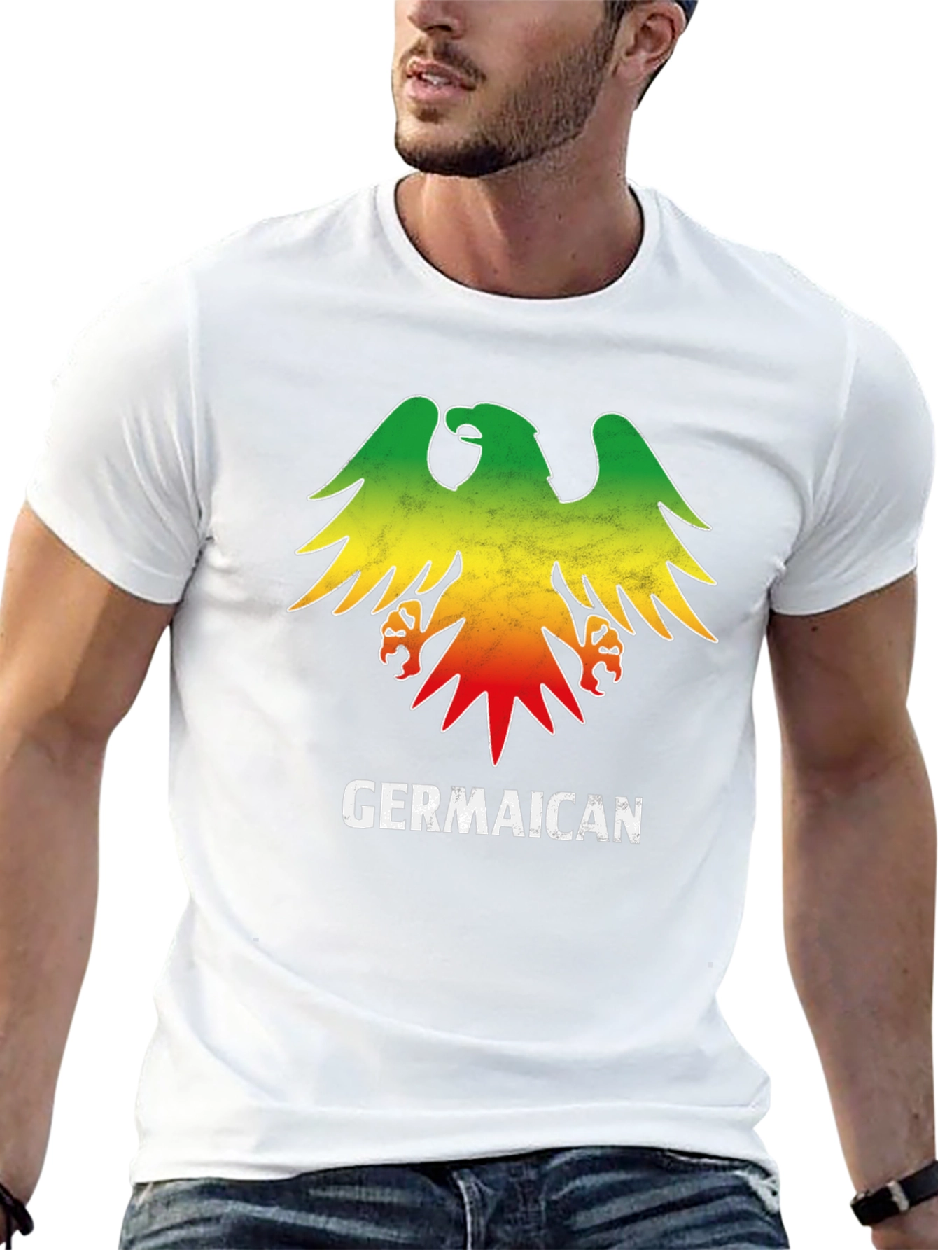 Germaican Rasta Eagle T-Shirt